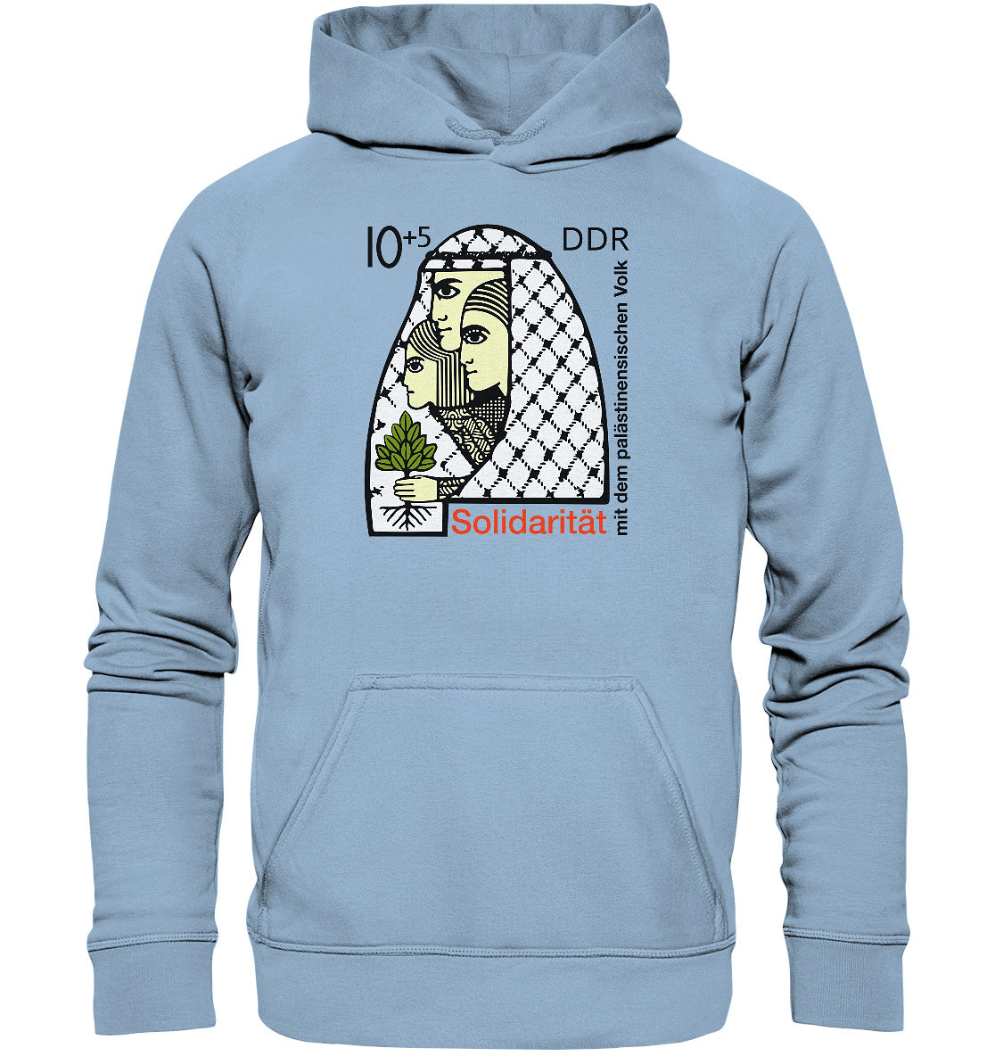 DDR Ostalgie Kapuze / Hoodie Unisex • SOLIDARITÄT MIT DEM PALÄSTINENSISCHEN VOLK