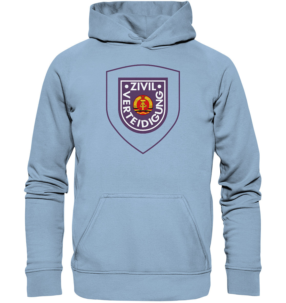 DDR Ostalgie Kapuze / Hoodie Unisex • DDR ZIVILVERTEIDIGUNG