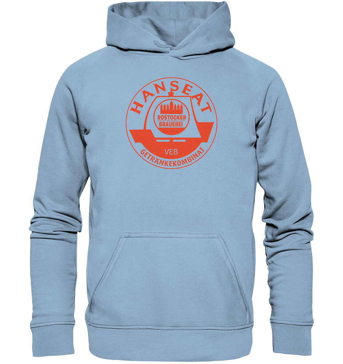 DDR Ostalgie Kapuze / Hoodie Unisex • HANSEAT ROSTOCKER BRAUEREI VEB
