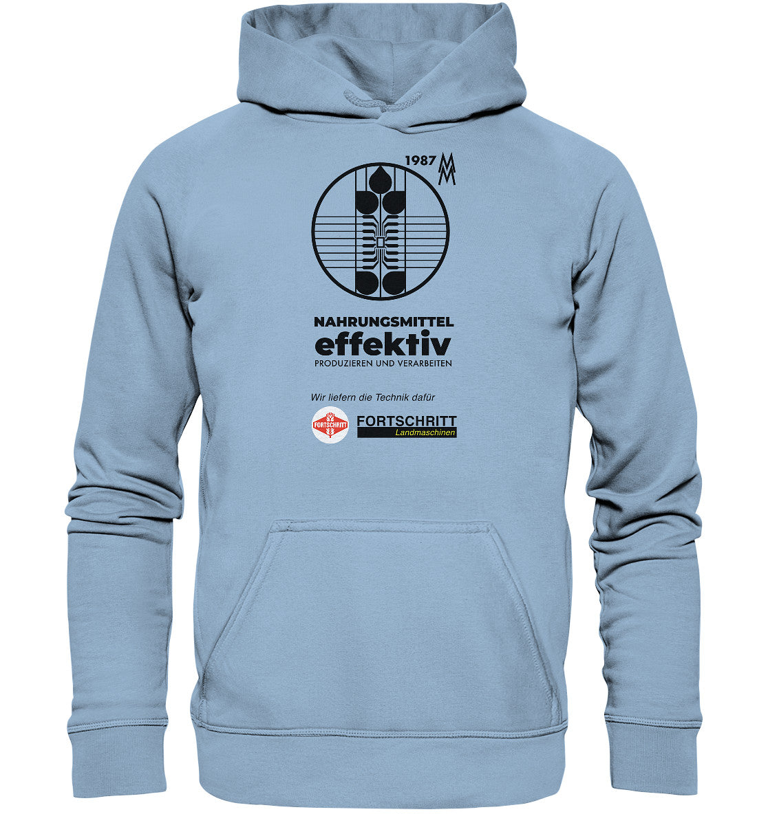 DDR Ostalgie Kapuze / Hoodie Unisex • FORTSCHRITT LANDMASCHINEN - MESSE LEIPZIG 1987