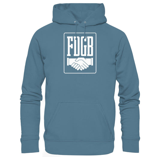 DDR Ostalgie Kapuze / Hoodie Unisex • FDGB - WEISS