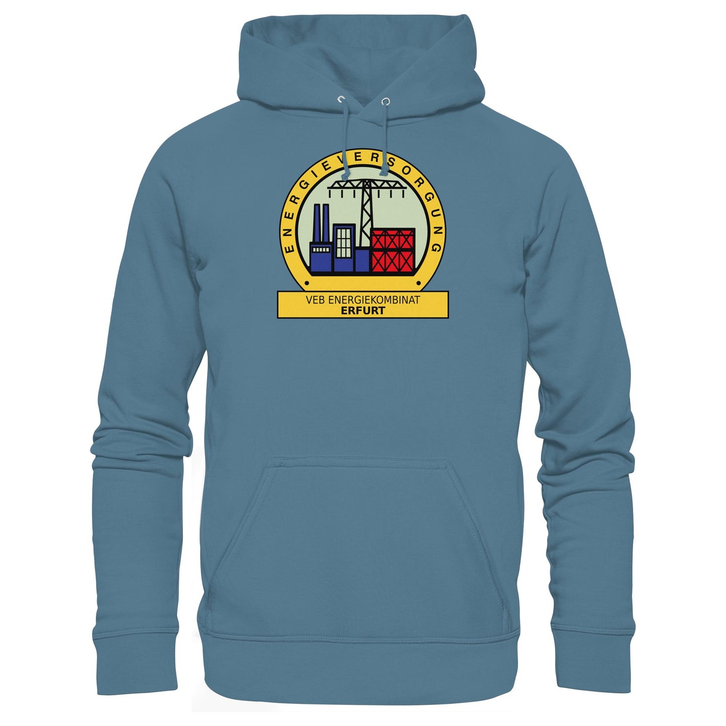 DDR Ostalgie Kapuze / Hoodie Unisex • VEB ENERGIEKOMBINAT ERFURT