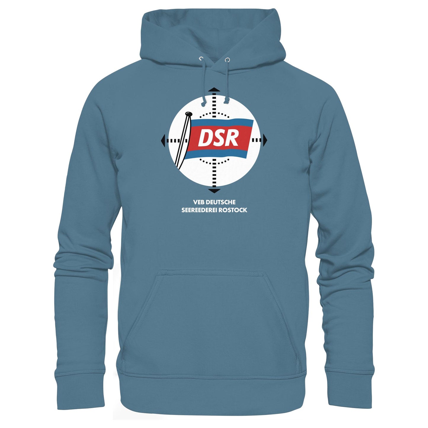 DDR Ostalgie Kapuze / Hoodie Unisex • DSR - VEB DEUTSCHE SEEREEDEREI ROSTOCK