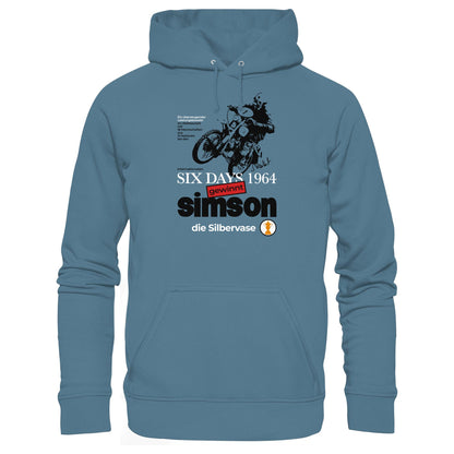 DDR Ostalgie Kapuze / Hoodie Unisex • SIMSON GEWINNT SILBERVASE - SIX DAYS 1964