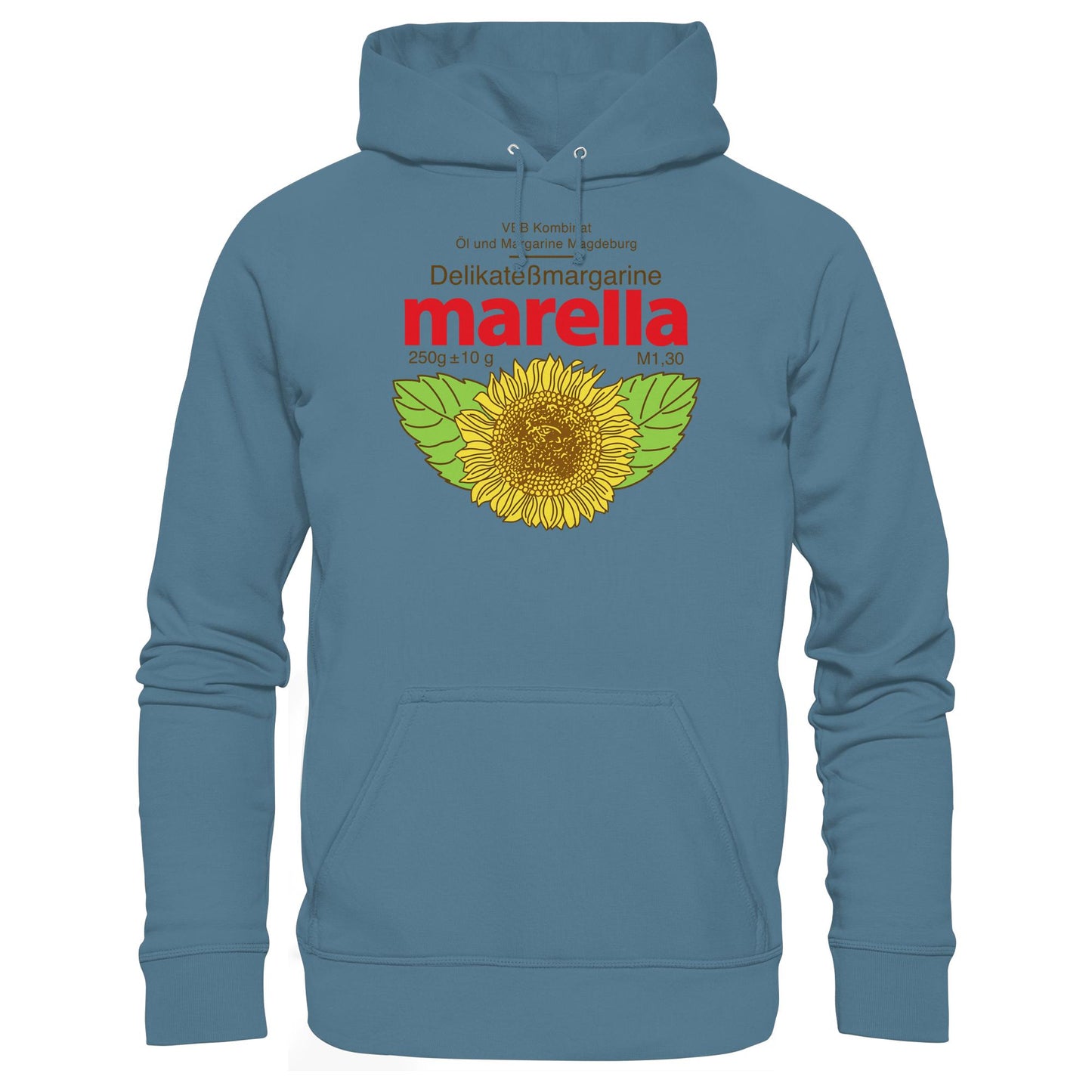 DDR Ostalgie Kapuze / Hoodie Unisex • MARELLA MARGARINE - VEB KOMBINAT ÖL MAGDEBURG