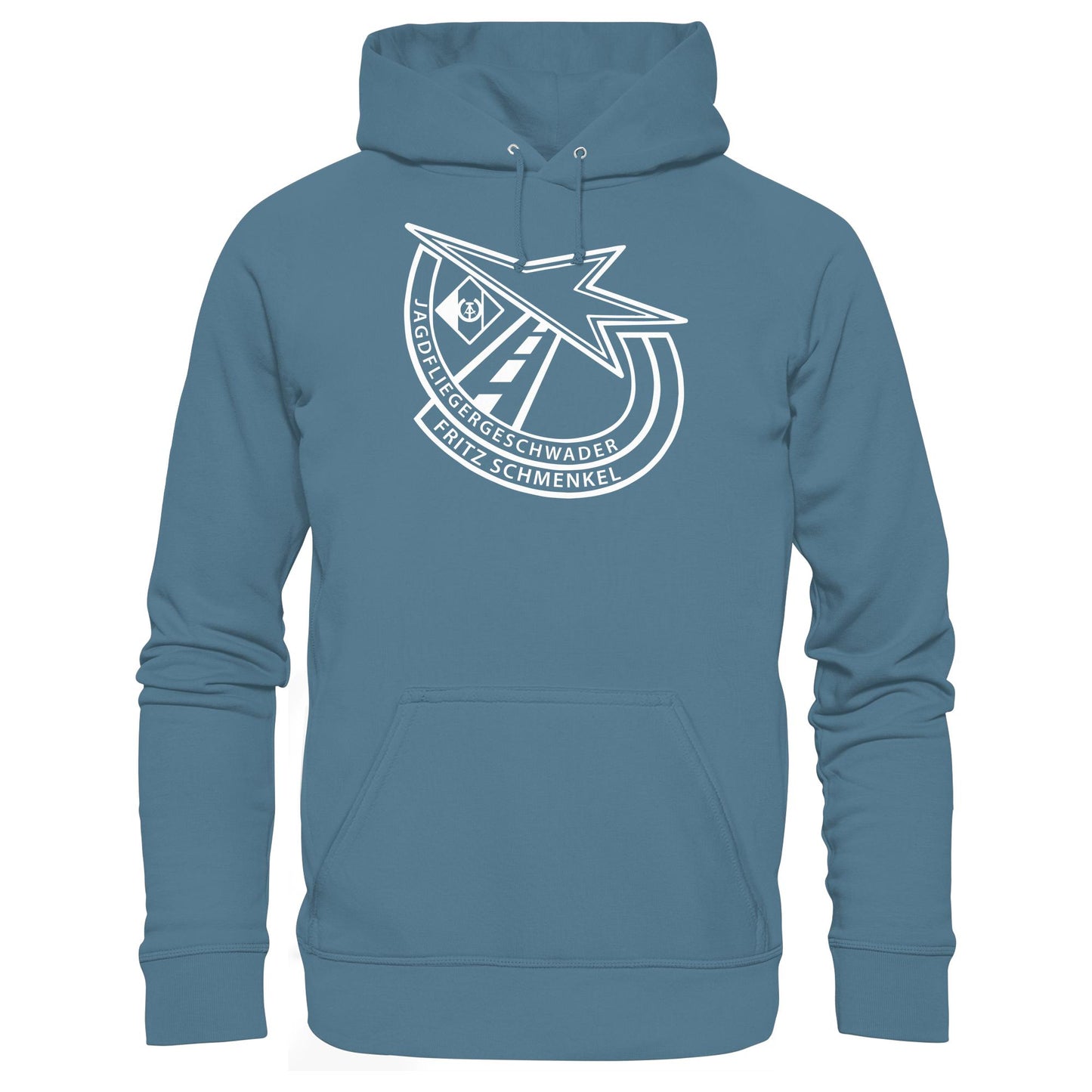 DDR Ostalgie Kapuze / Hoodie Unisex • NVA EMBLEM - GESCHWADER FRITZ SCHMENKEL