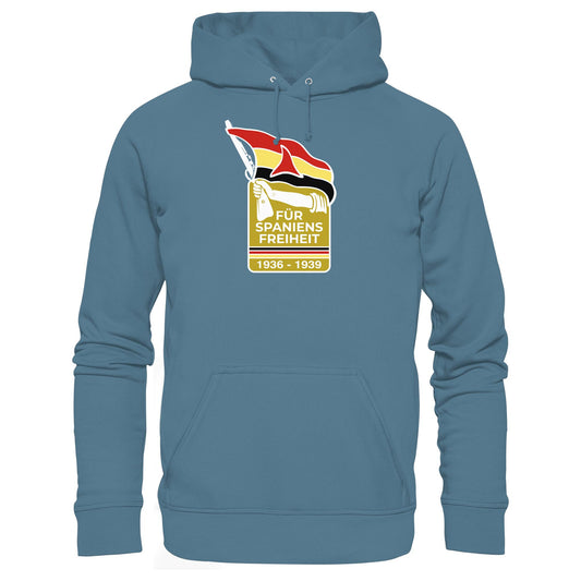DDR Ostalgie Kapuze / Hoodie Unisex • FÜR SPANIENS FREIHEIT - ABZEICHEN SPANIENKÄMPFER