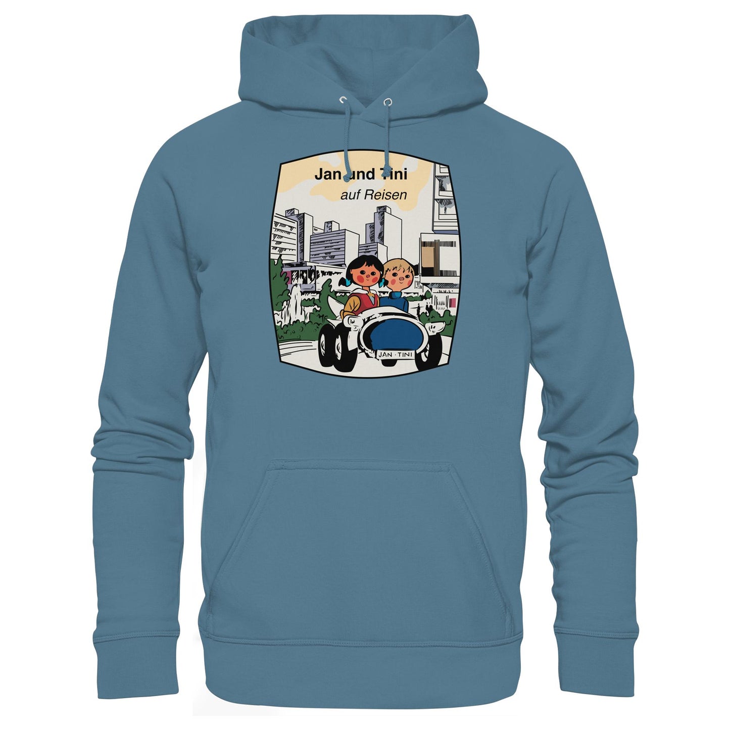 DDR Ostalgie Kapuze / Hoodie Unisex • JAN UND TINI AUF REISEN (ORIGINAL QUARTETT)