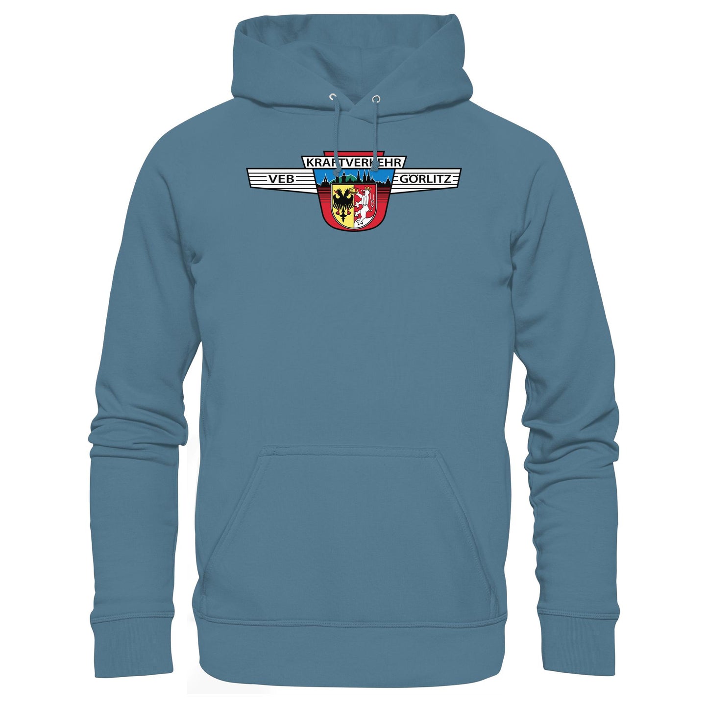 DDR Ostalgie Kapuze / Hoodie Unisex • VEB KRAFTVERKEHR GÖRLITZ