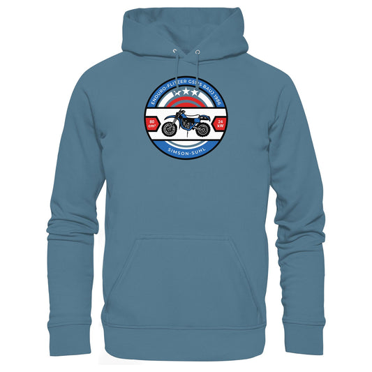 DDR Ostalgie Kapuze / Hoodie Unisex • SIMSON ENDURO GS125 - ORIGINAL BIERDECKEL