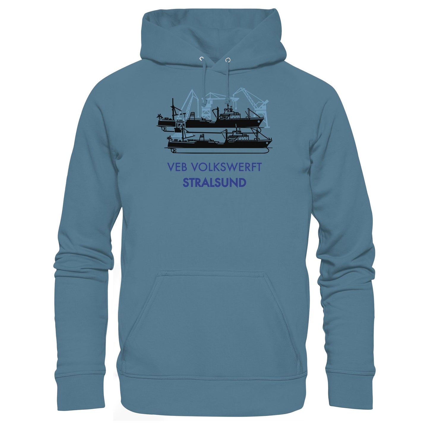DDR Ostalgie Kapuze / Hoodie Unisex • VEB VOLKSWERFT STRALSUND