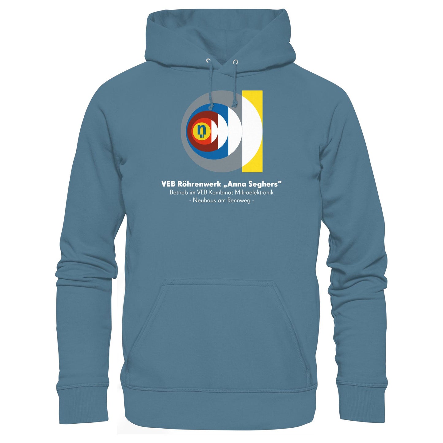 DDR Ostalgie Kapuze / Hoodie Unisex • VEB RÖHRENWERK ANNA SEGHERS - NEUHAUS