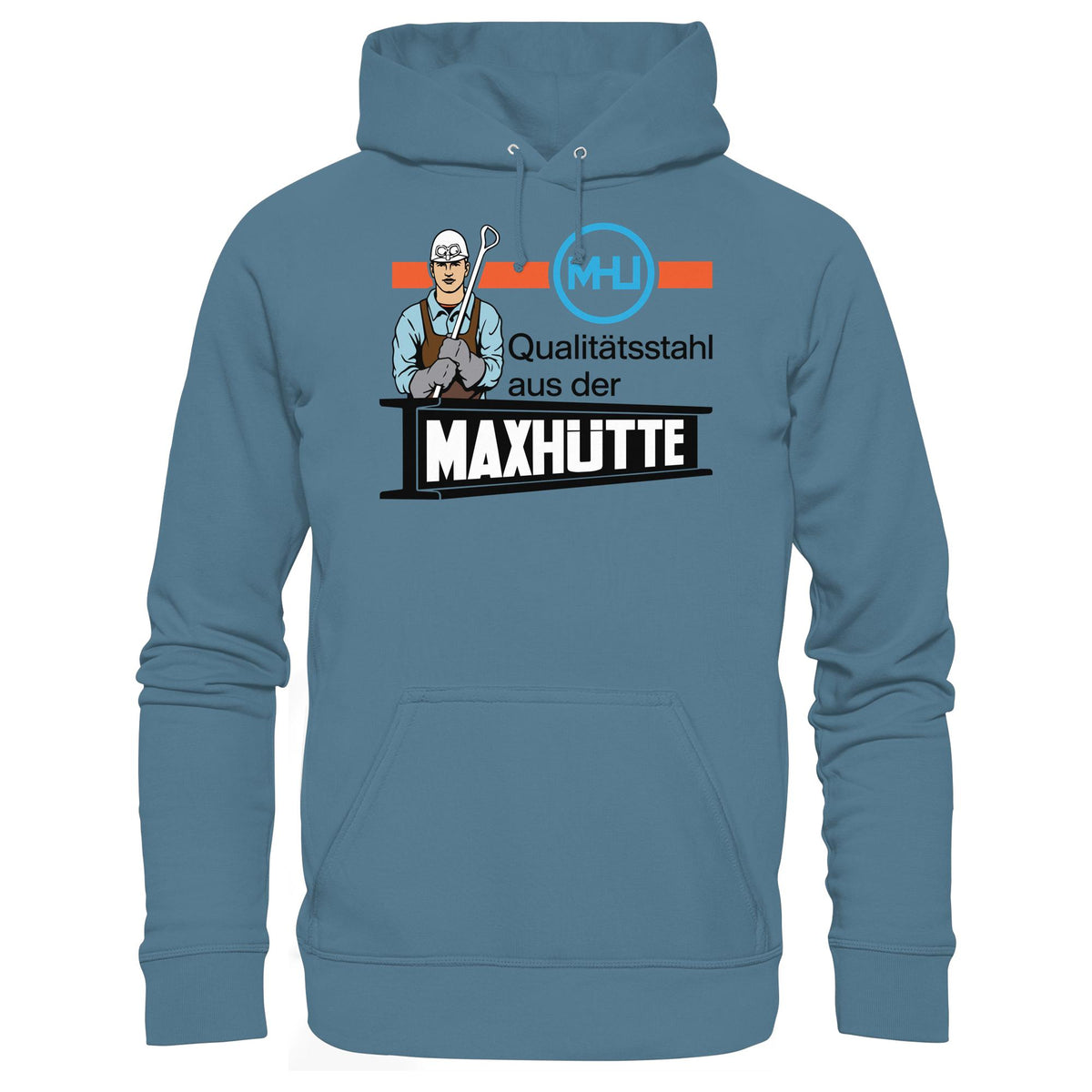 DDR Ostalgie Kapuze / Hoodie Unisex • QUALITÄTSTAHL MAXHÜTTE