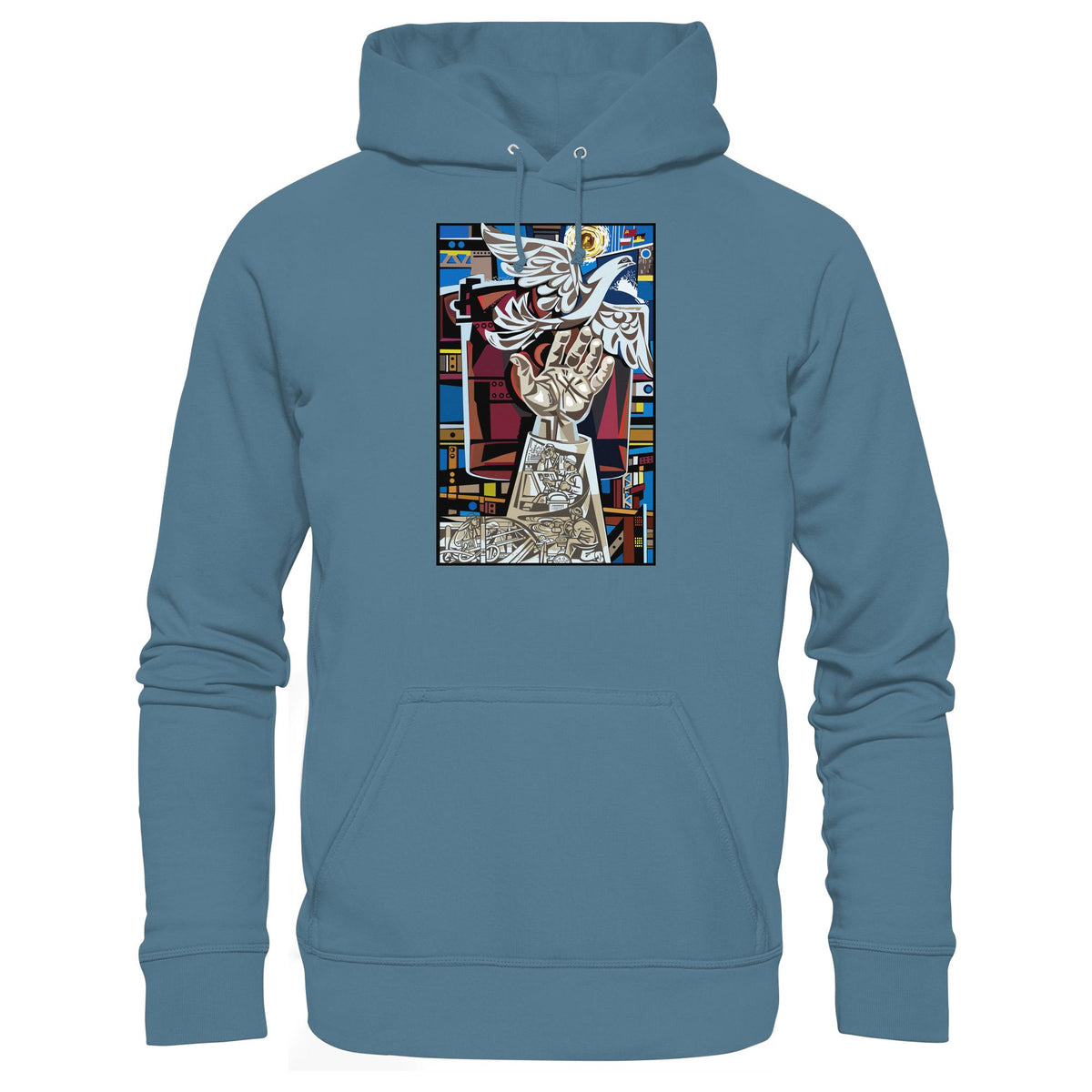 DDR Ostalgie Kapuze / Hoodie Unisex • WALTER WOMACKA - MOSAIK MAGISTRALE EISENHÜTTENSTADT (1965)
