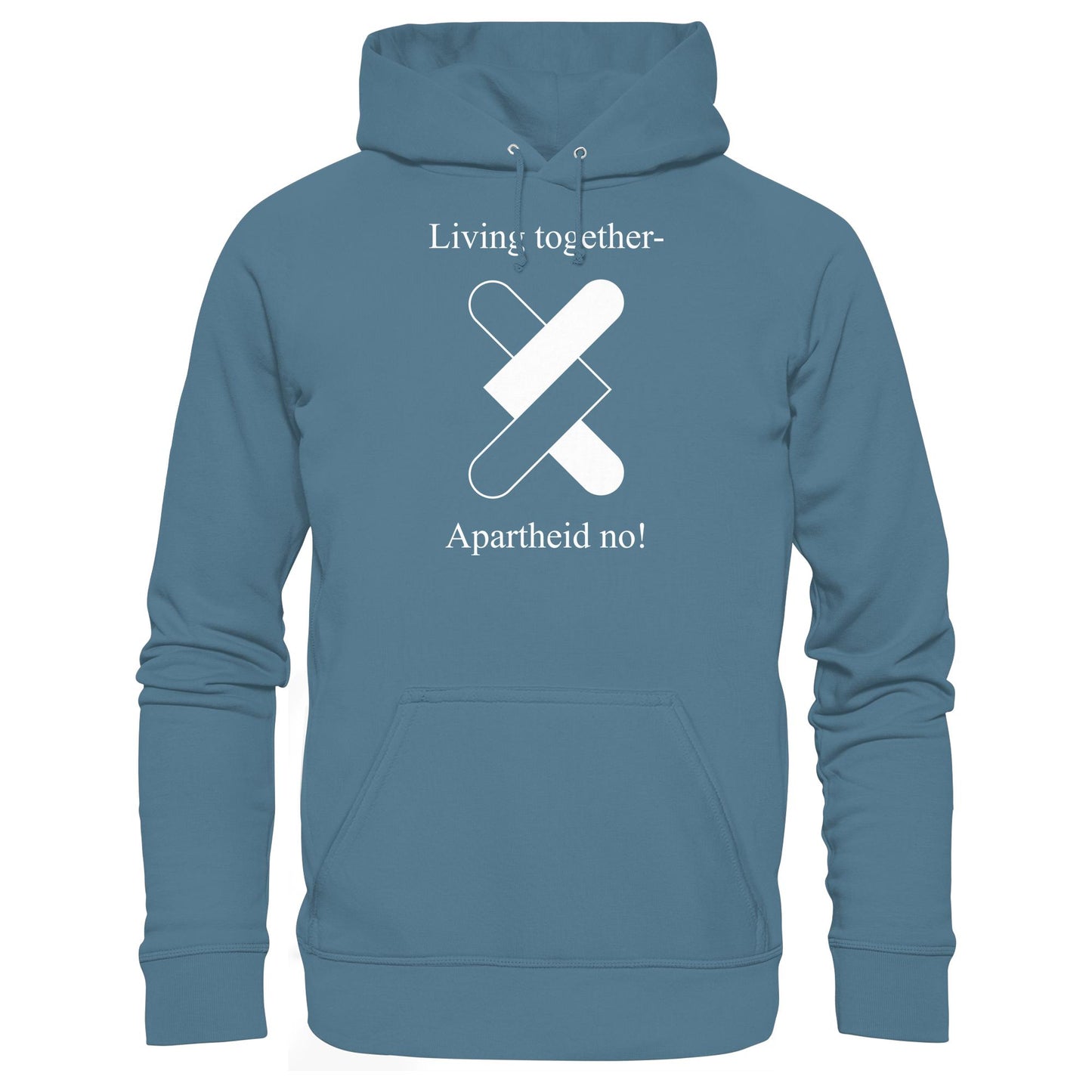 DDR Ostalgie Kapuze / Hoodie Unisex • APARTHEID NO! (ORIGINAL POSTER)