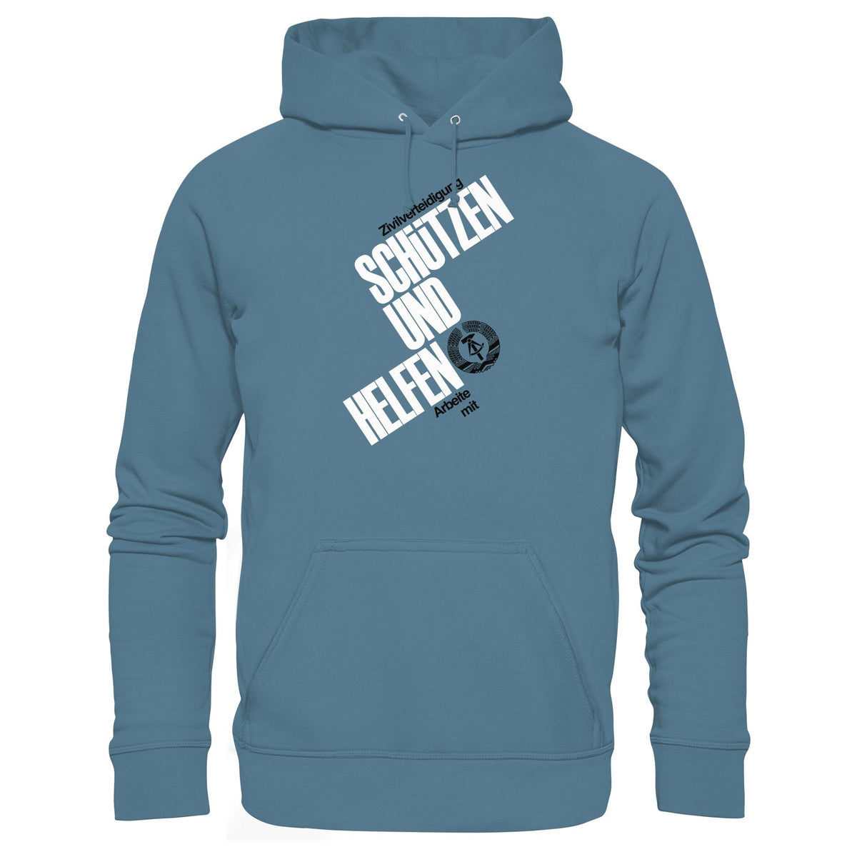 DDR-ZIVILVERTEIDIGUNG (ORIGINAL-PLAKAT) | DDR Ostalgie Kapuze / Hoodie Unisex