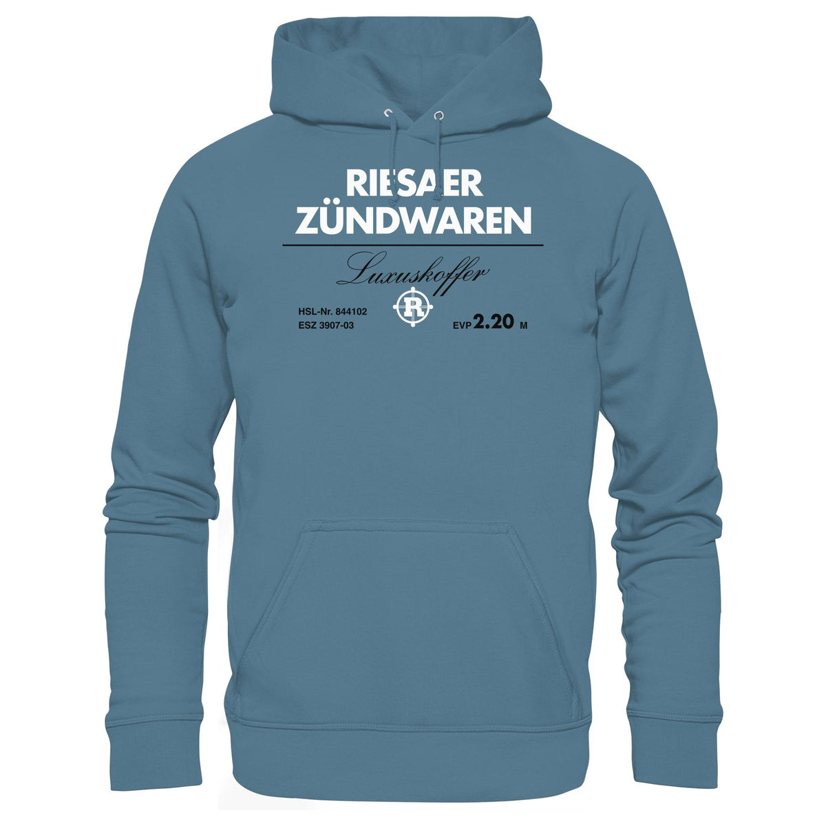 RIESAER ZÜNDWAREN LUXUSKOFFER • DDR Ostalgie Kapuze / Hoodie Unisex
