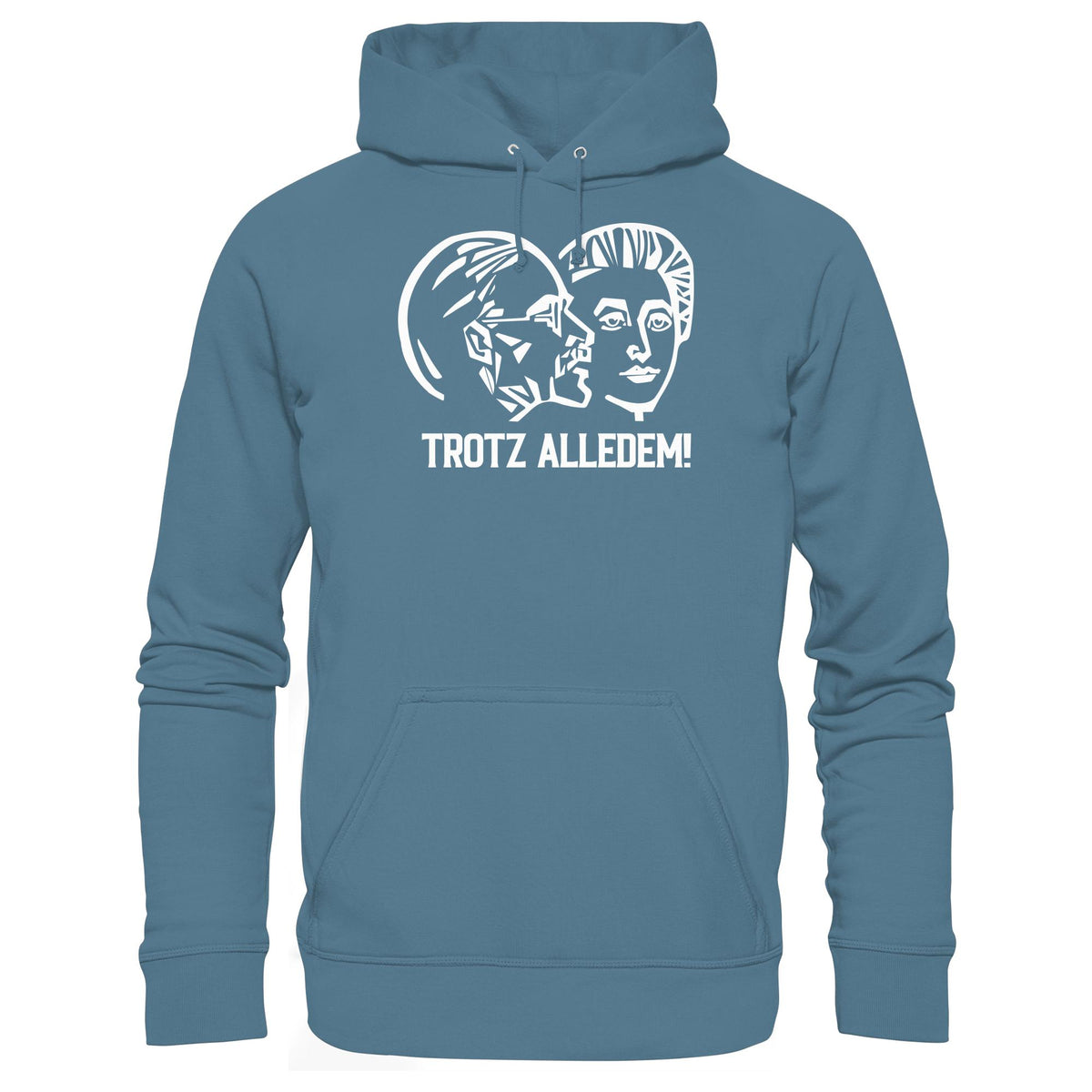 DDR Ostalgie Kapuze / Hoodie Unisex • WALTER WOMACKA - TROTZ ALLEDEM (STAATSRATSGEBÄUDE, Aus der Geschichte der Deutschen Arbeiterbewegung, 1964)