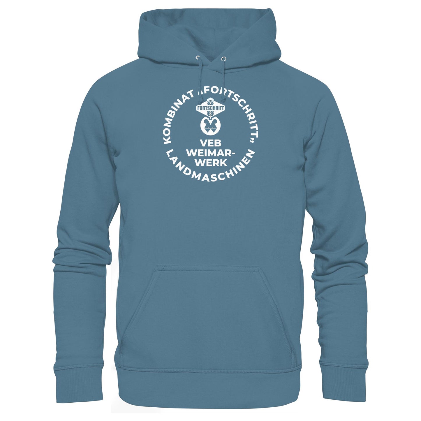 DDR Ostalgie Kapuze / Hoodie Unisex • VEB KOMBINAT FORTSCHRITT WEIMAR LANDMASCHINEN