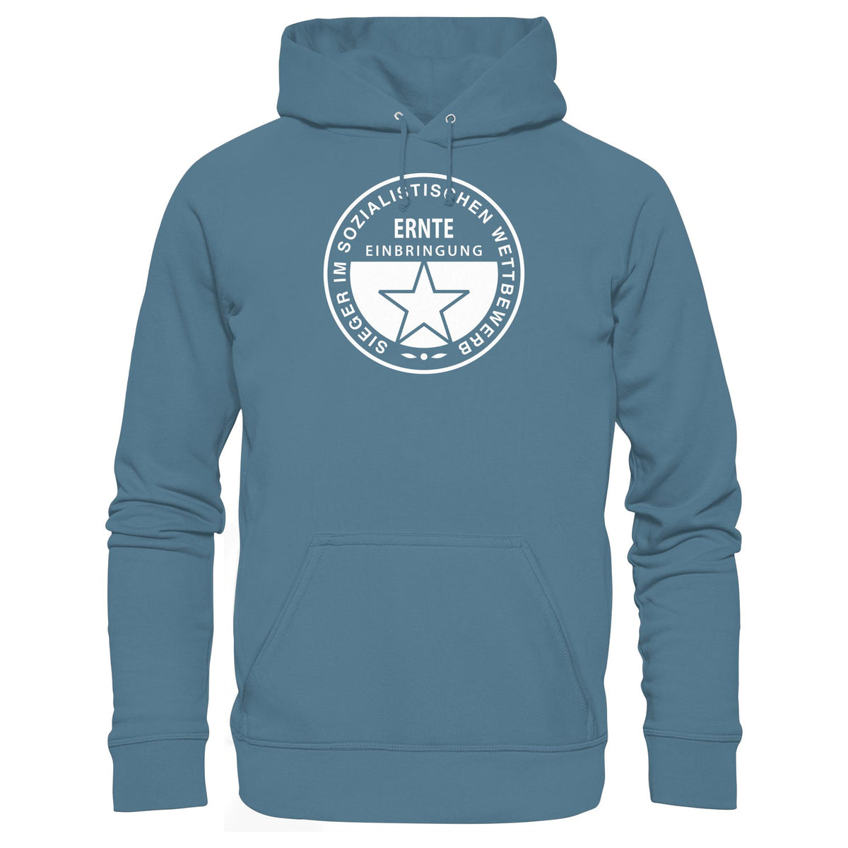 DDR Ostalgie Kapuze / Hoodie Unisex • ERNTE-EINBRINGUNG - SIEGER (ORIGINAL-MEDAILLE)