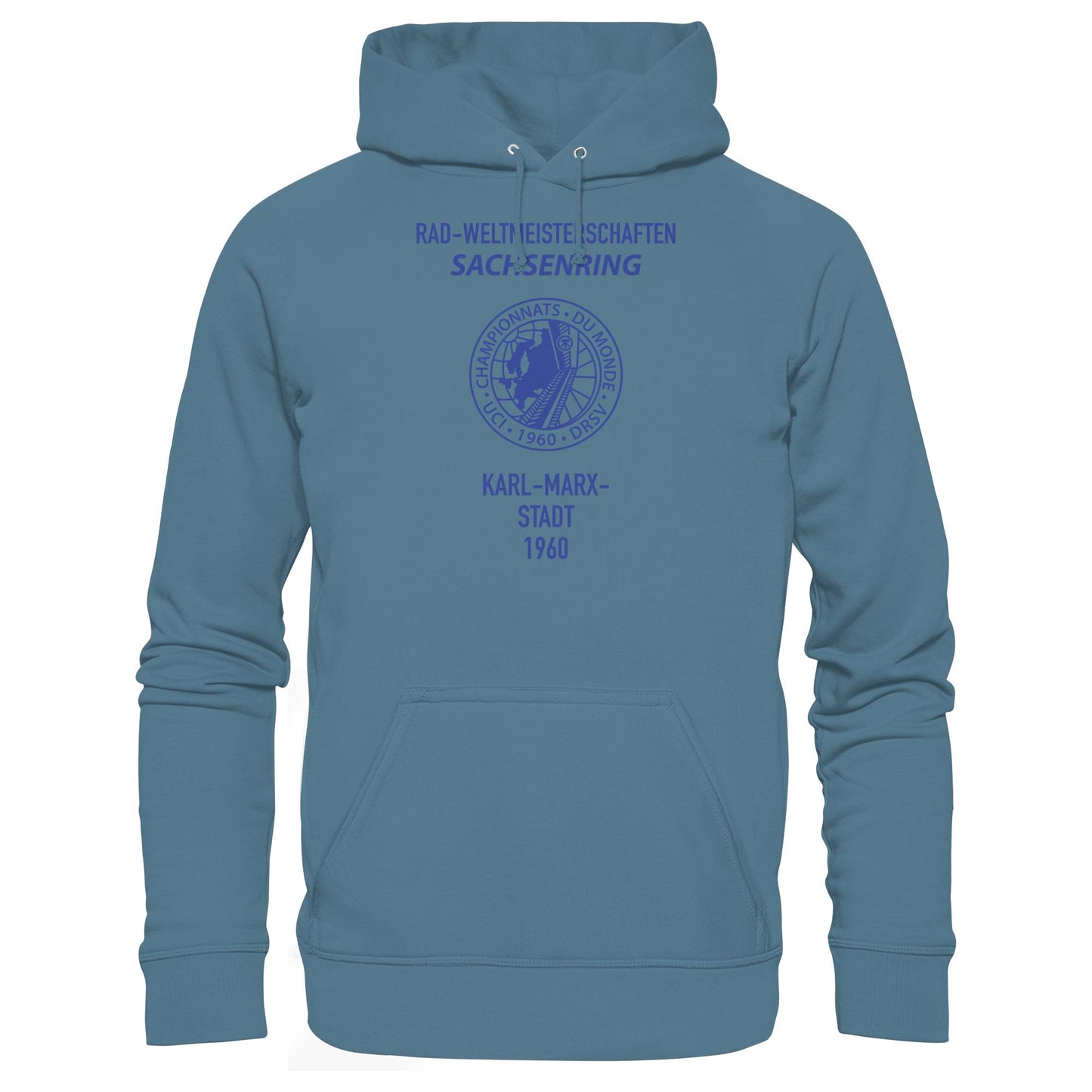 DDR Ostalgie Kapuze / Hoodie Unisex • RADWELTMEISTERSCHAFTEN SACHSENRING, KARL-MARX-STADT 1960