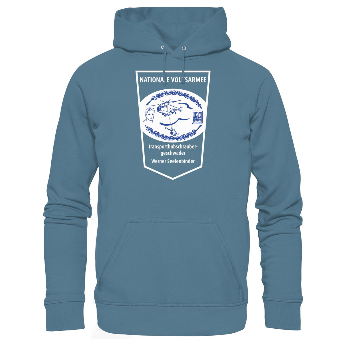 DDR Ostalgie Kapuze / Hoodie Unisex • NVA - TRANSPORTHUBSCHRAUBERGESCHWADER WERNER SEELENBINDER