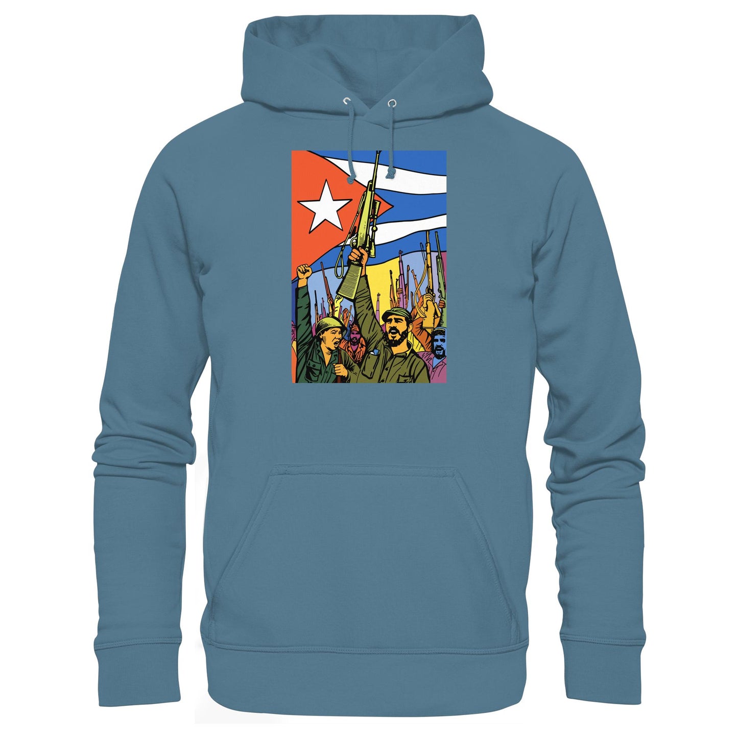 DDR Ostalgie Kapuze / Hoodie Unisex • KUBANISCHE REVOLUTION (ORIGINAL POSTER)