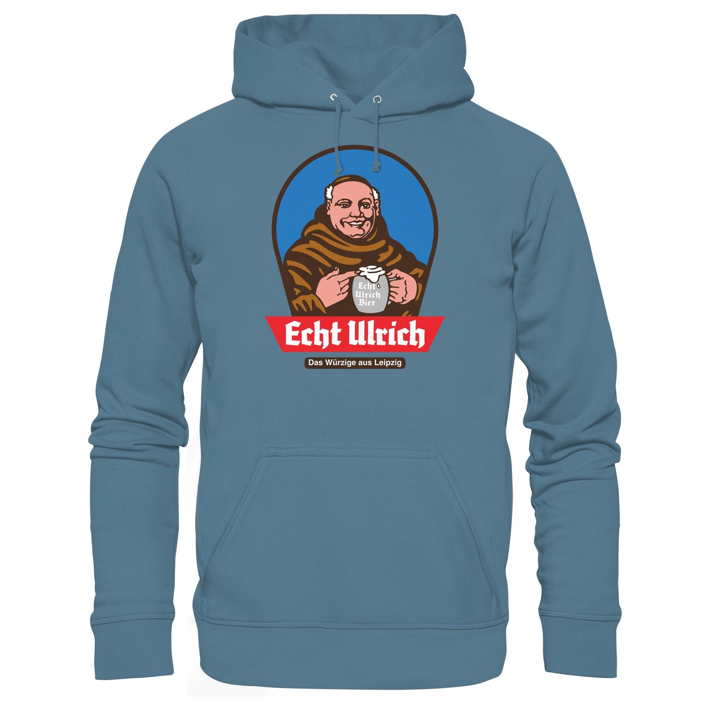 DDR Ostalgie Kapuze / Hoodie Unisex • ECHT ULRICH BIER LEIPZIG