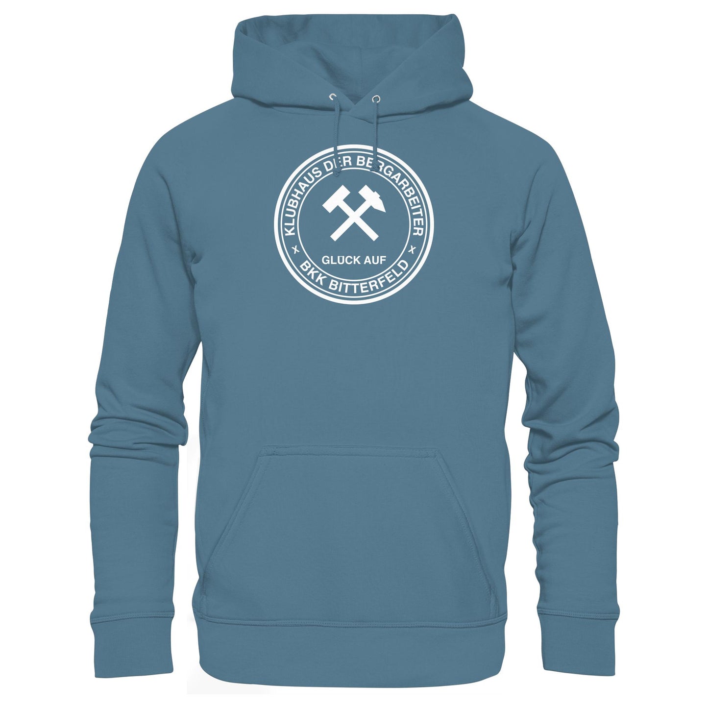 DDR Ostalgie Kapuze / Hoodie Unisex • KLUBHAUS DER BERGARBEITER BITTERFELD