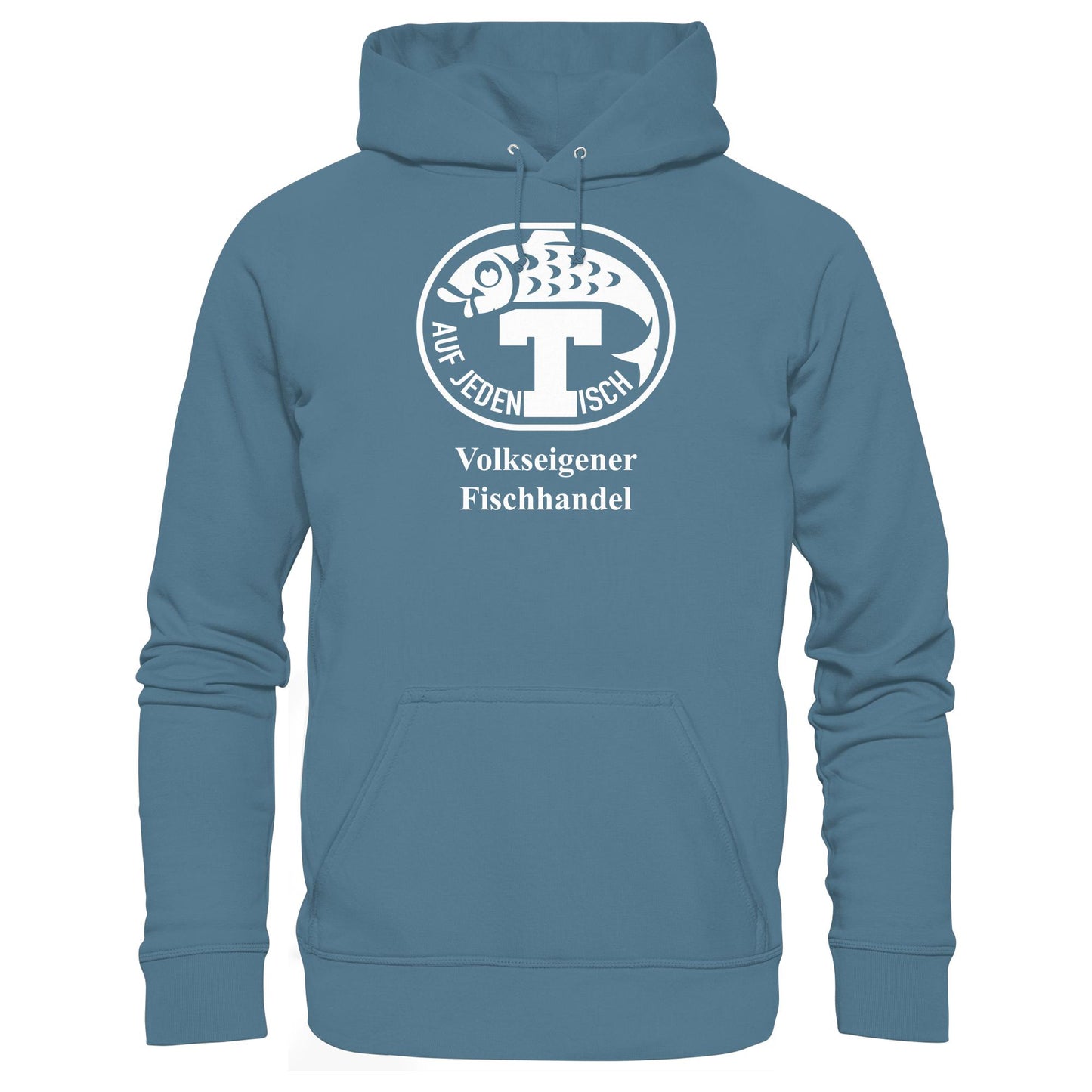 DDR Ostalgie Kapuze / Hoodie Unisex • VEB VOLKSEIGENER FISCHHANDEL