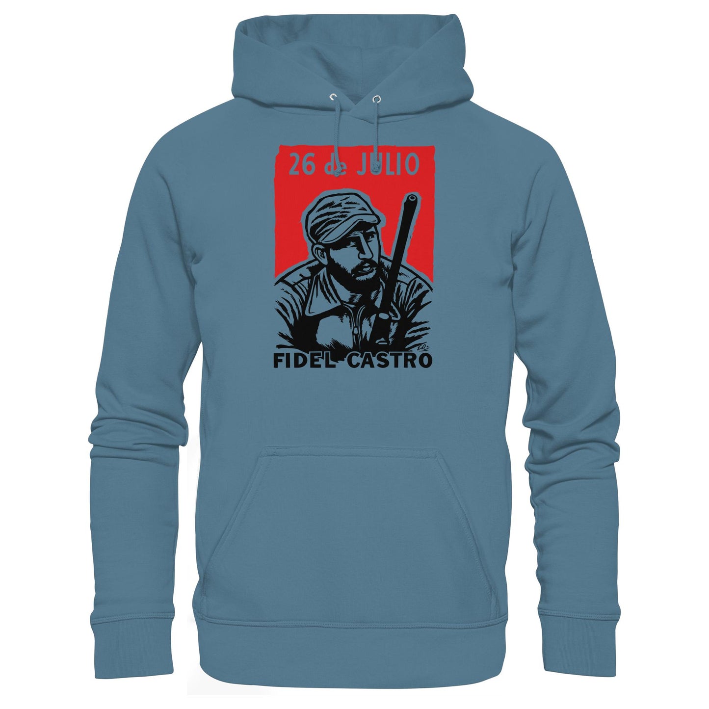DDR Ostalgie Kapuze / Hoodie Unisex • FIDEL CASTRO - BEWEGUNG DES 26. JULI