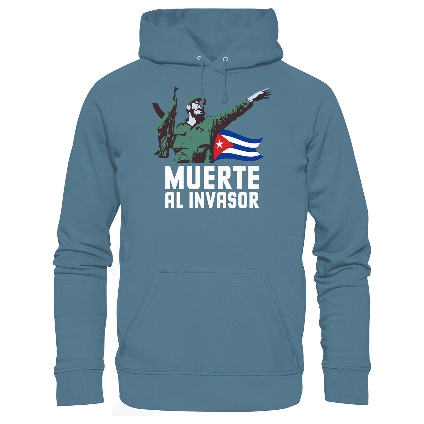 DDR Ostalgie Kapuze / Hoodie Unisex • KUBA - MUERTE AL INVASOR