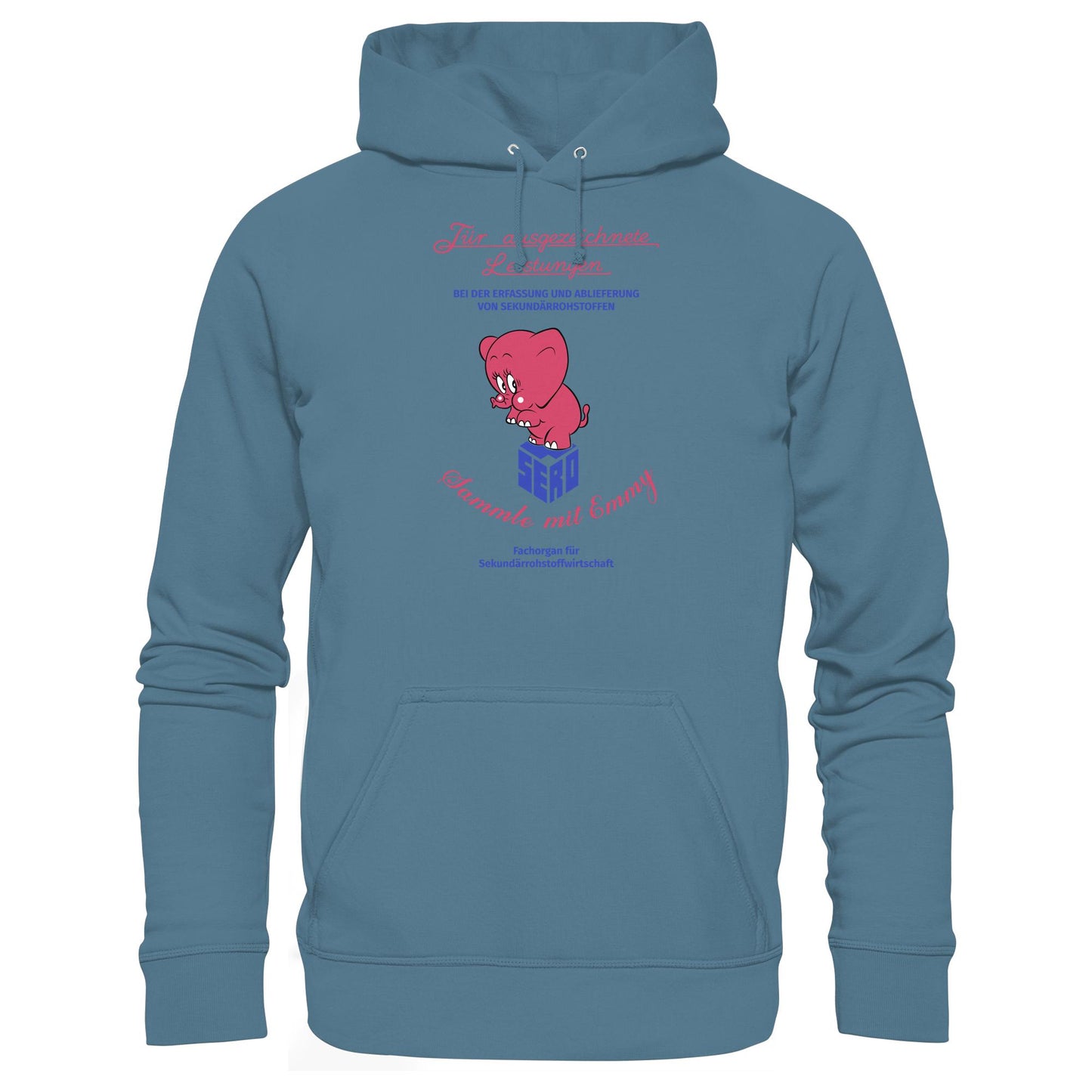 DDR Ostalgie Kapuze / Hoodie Unisex • FÜR AUSGEZEICHNETE LEISTUNGEN - SERO EMMY (ORIGINAL-WIMPEL)