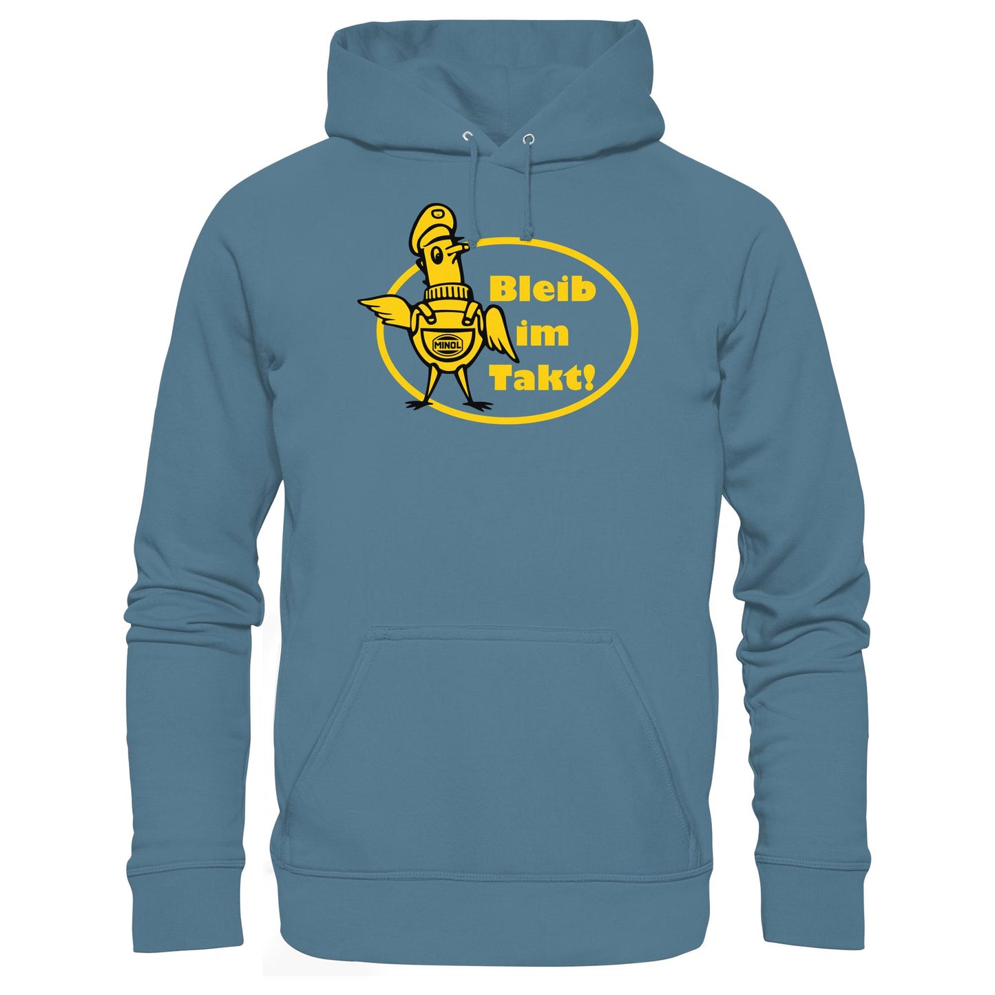 DDR Ostalgie Kapuze / Hoodie Unisex • MINOL - BLEIB IM TAKT