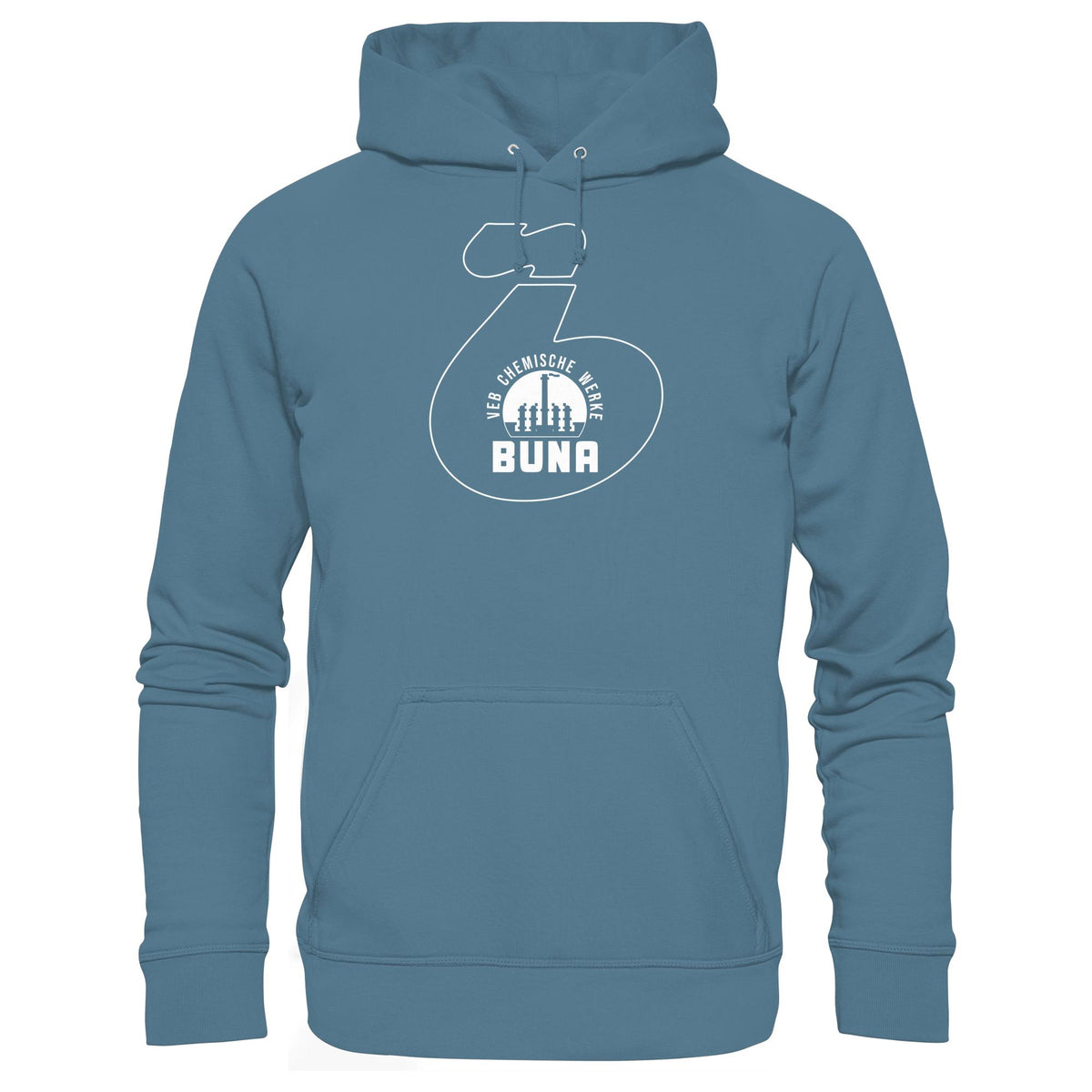 DDR Ostalgie Kapuze / Hoodie Unisex • CHEMISCHE WERKE BUNA