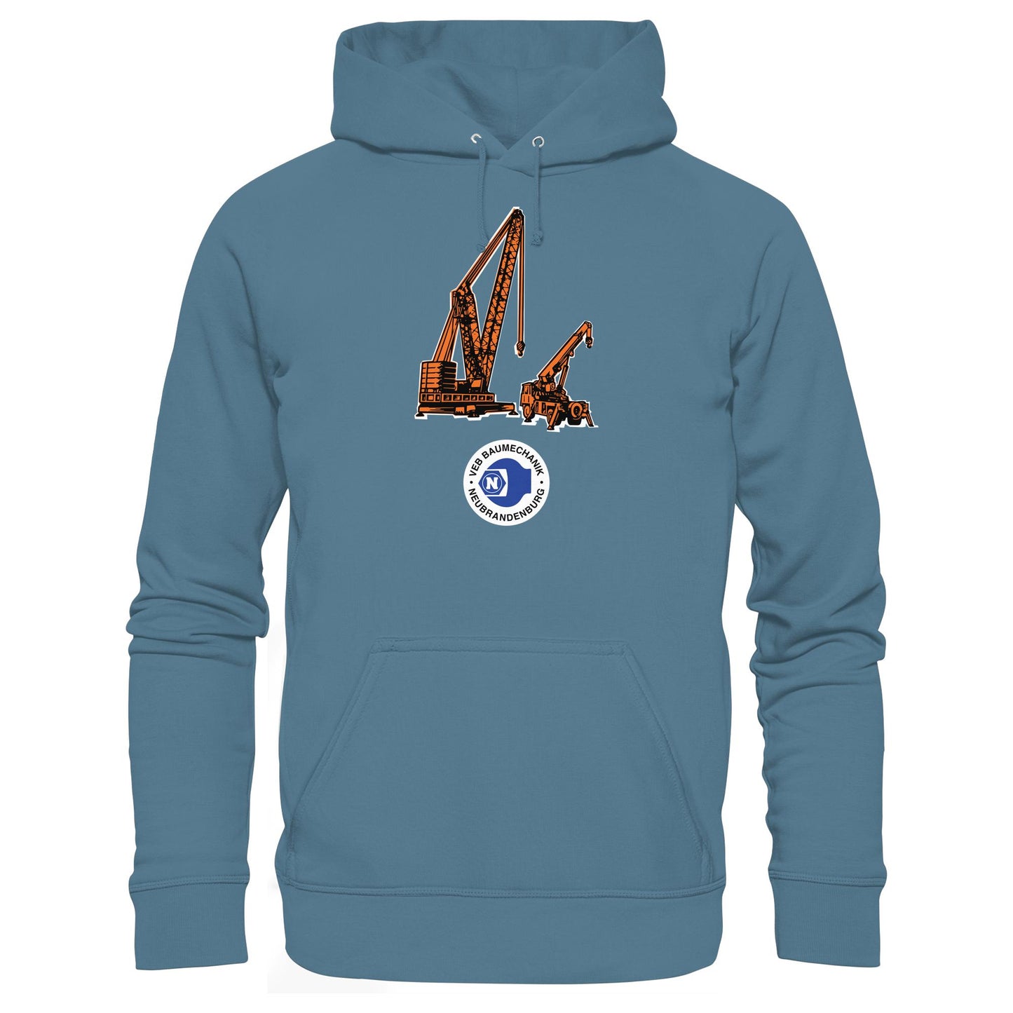 DDR Ostalgie Kapuze / Hoodie Unisex • VEB BAUMECHANIK NEUBRANDENBURG