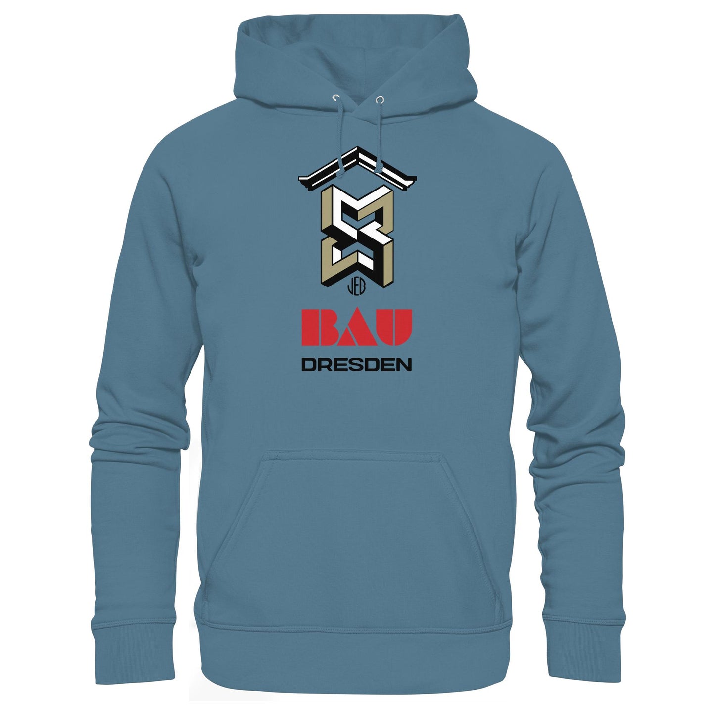 DDR Ostalgie Kapuze / Hoodie Unisex • VEB BAU DRESDEN