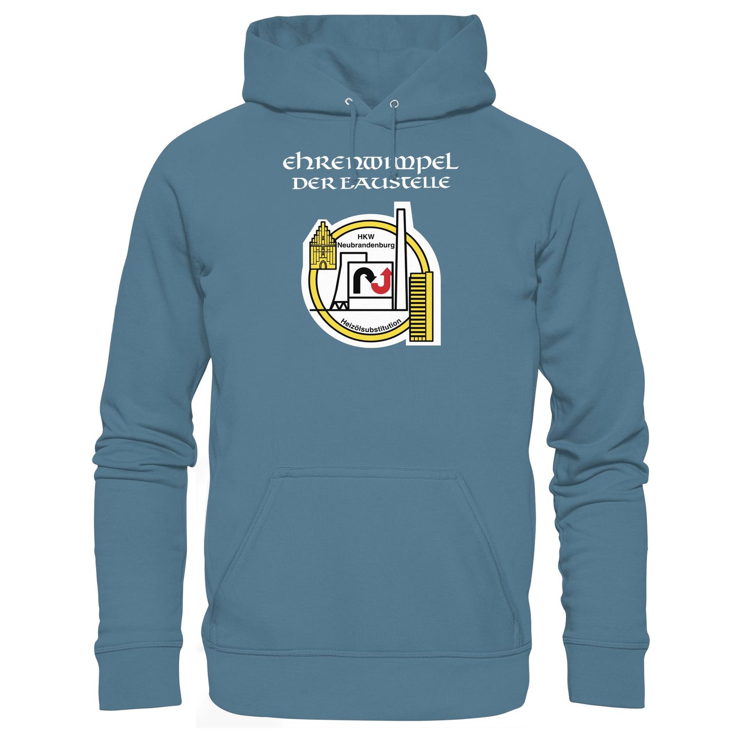 DDR Ostalgie Kapuze / Hoodie Unisex • EHRENWIMPEL HKW NEUBRANDENBURG