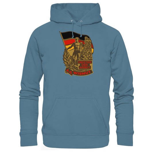 DDR Ostalgie Kapuze / Hoodie Unisex • WISMUT - MEISTER DER ARBEIT