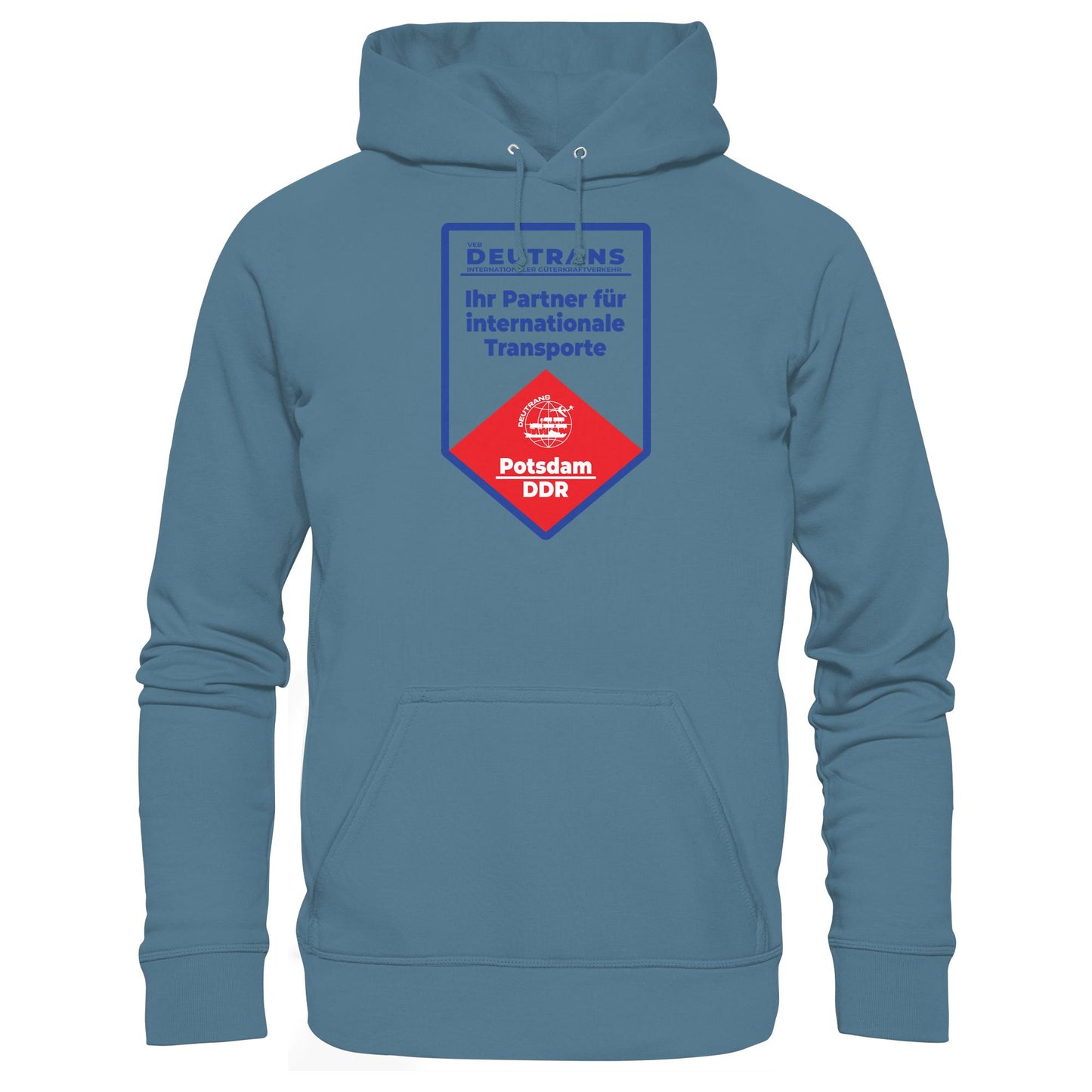 DDR Ostalgie Kapuze / Hoodie Unisex • VEB DEUTRANS - POTSDAM