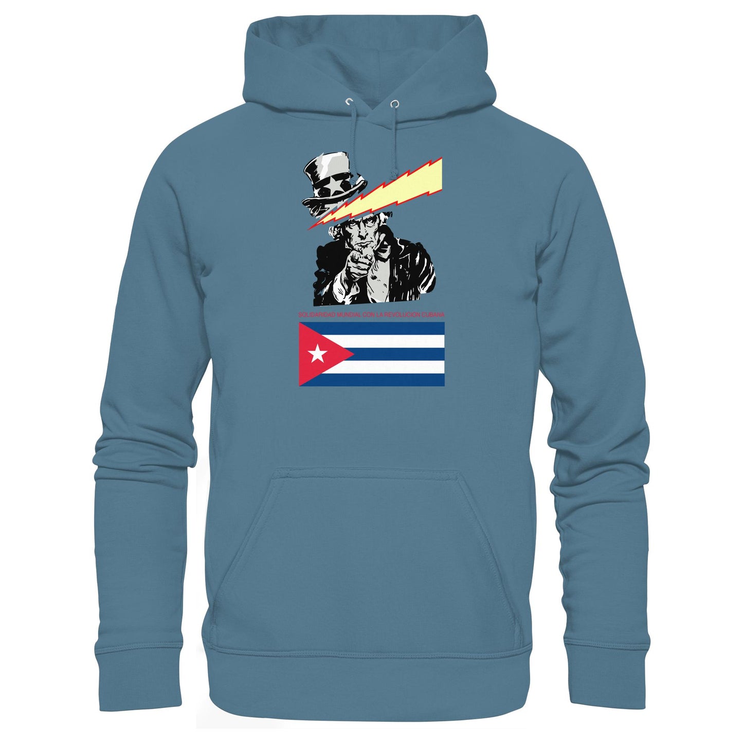 DDR Ostalgie Kapuze / Hoodie Unisex • SOLIDARITÄT MIT DER KUBANISCHEN REVOLUTION (ORIGINAL POSTER)