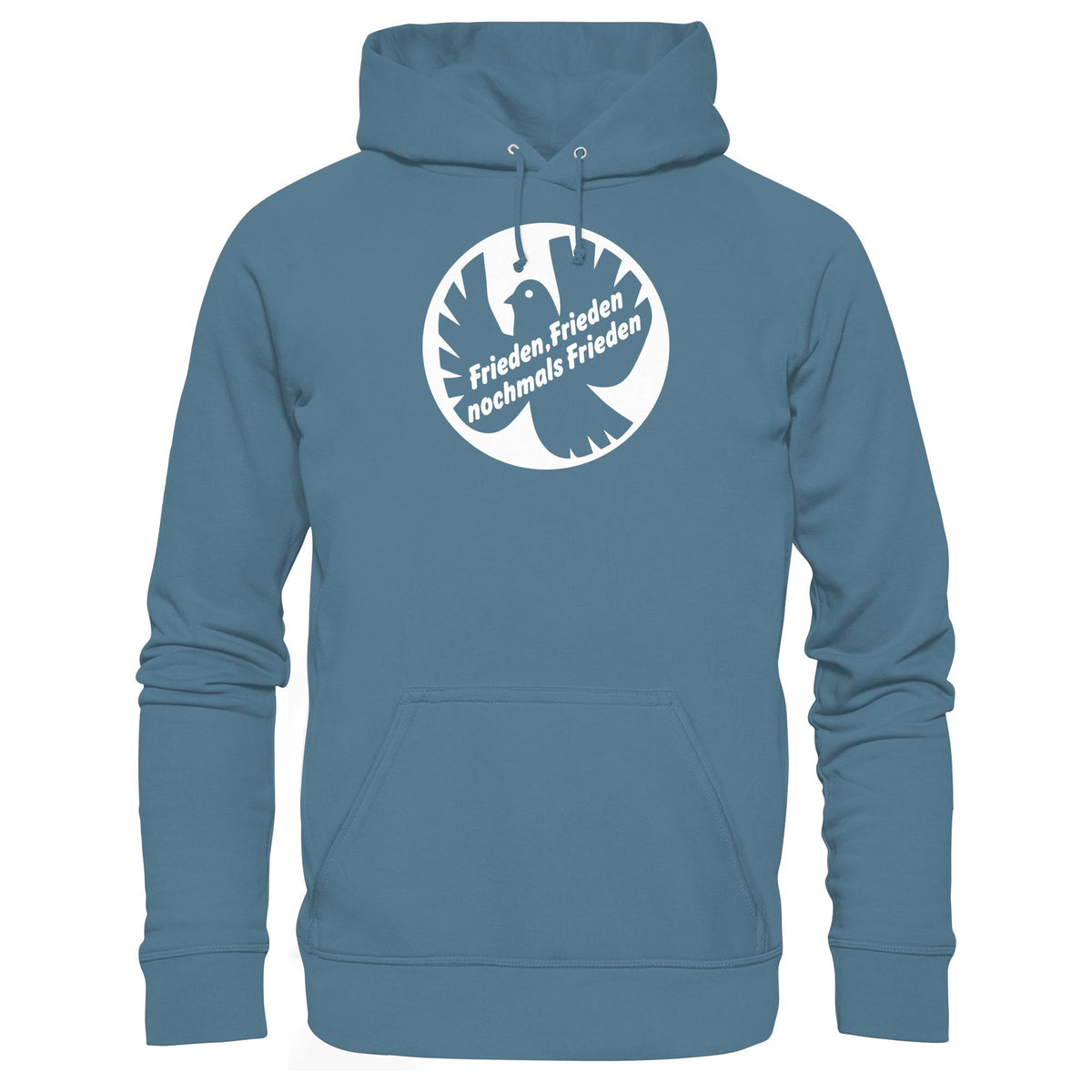 DDR Ostalgie Kapuze / Hoodie Unisex • FRIEDEN, FRIEDEN NOCHMALS FRIEDEN (ORIGINAL BANNER)