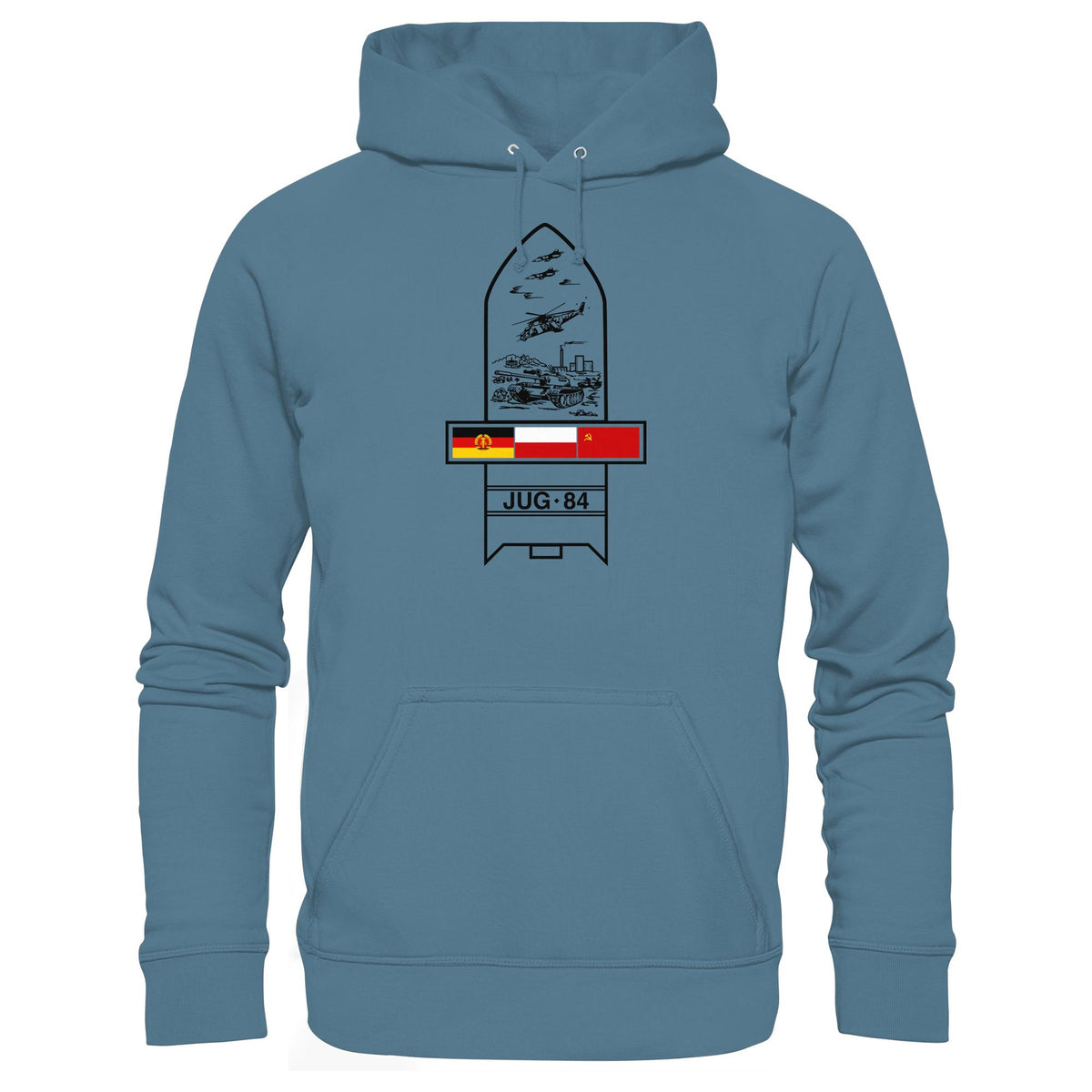 DDR Ostalgie Kapuze / Hoodie Unisex • JUG-84 MANÖVER - SOWJETUNION, POLEN, DDR