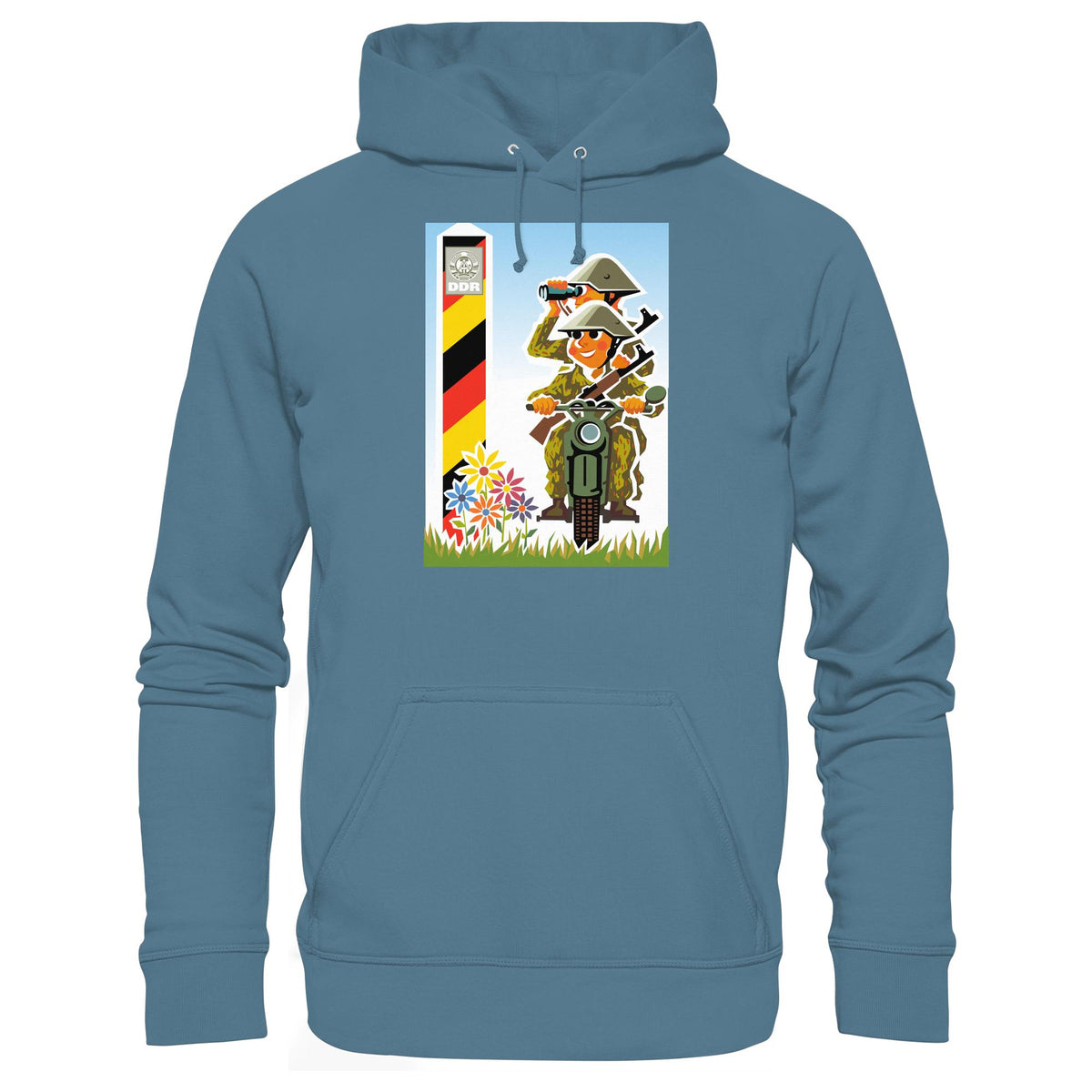 DDR Ostalgie Kapuze / Hoodie Unisex • NVA-GRENZTRUPPEN (ORIGINAL-PLAKAT)