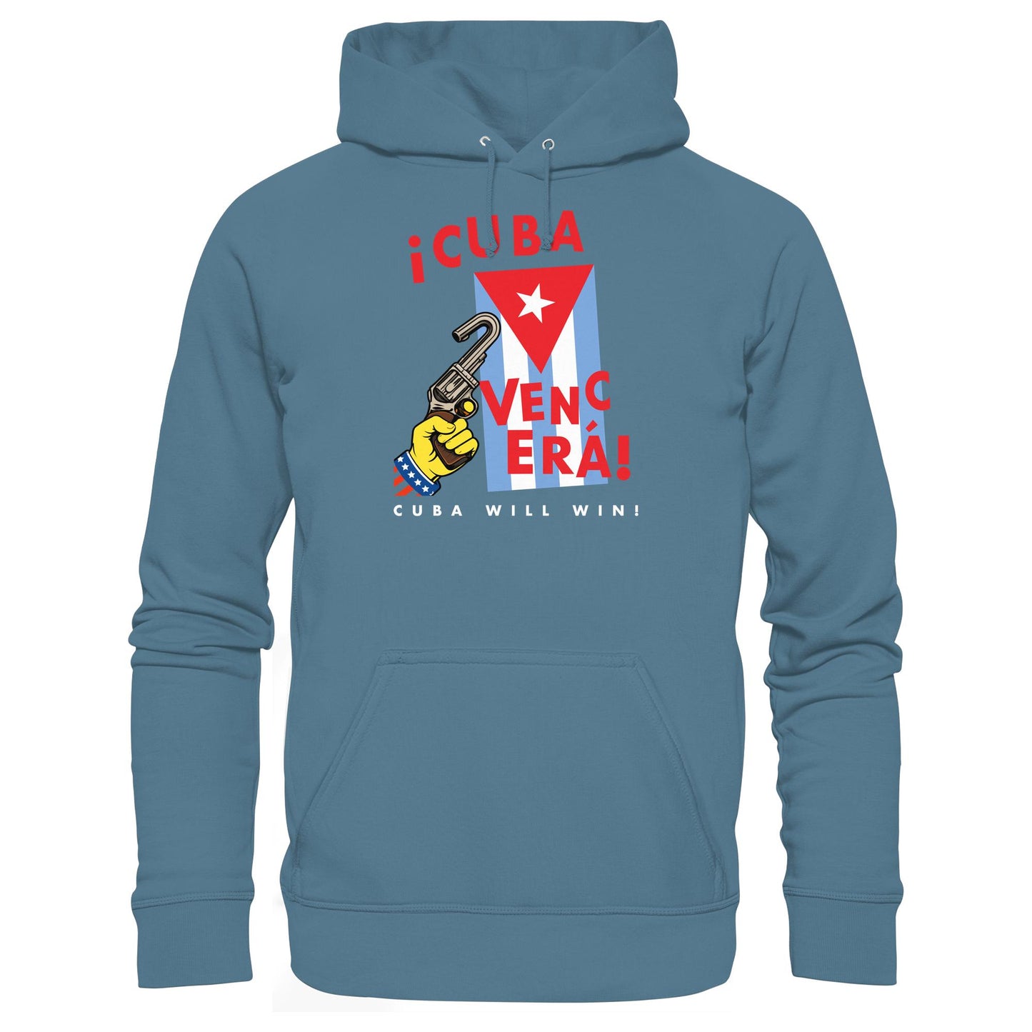 DDR Ostalgie Kapuze / Hoodie Unisex • VENCERÁ! CUBA WILL WIN! (ORIGINAL POSTER KUBA)