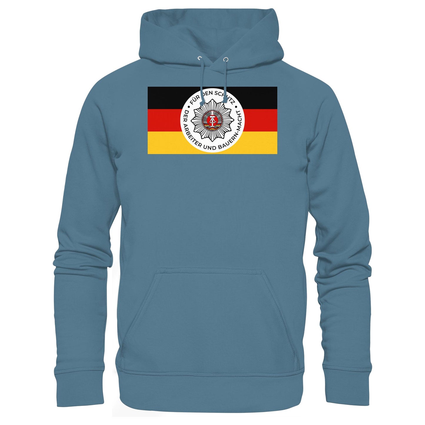 DDR Ostalgie Kapuze / Hoodie Unisex • NVA - FÜR DEN SCHUTZ DER ARBEITER- UND BAUERNMACHT (ORIGINAL BANDEROLE)