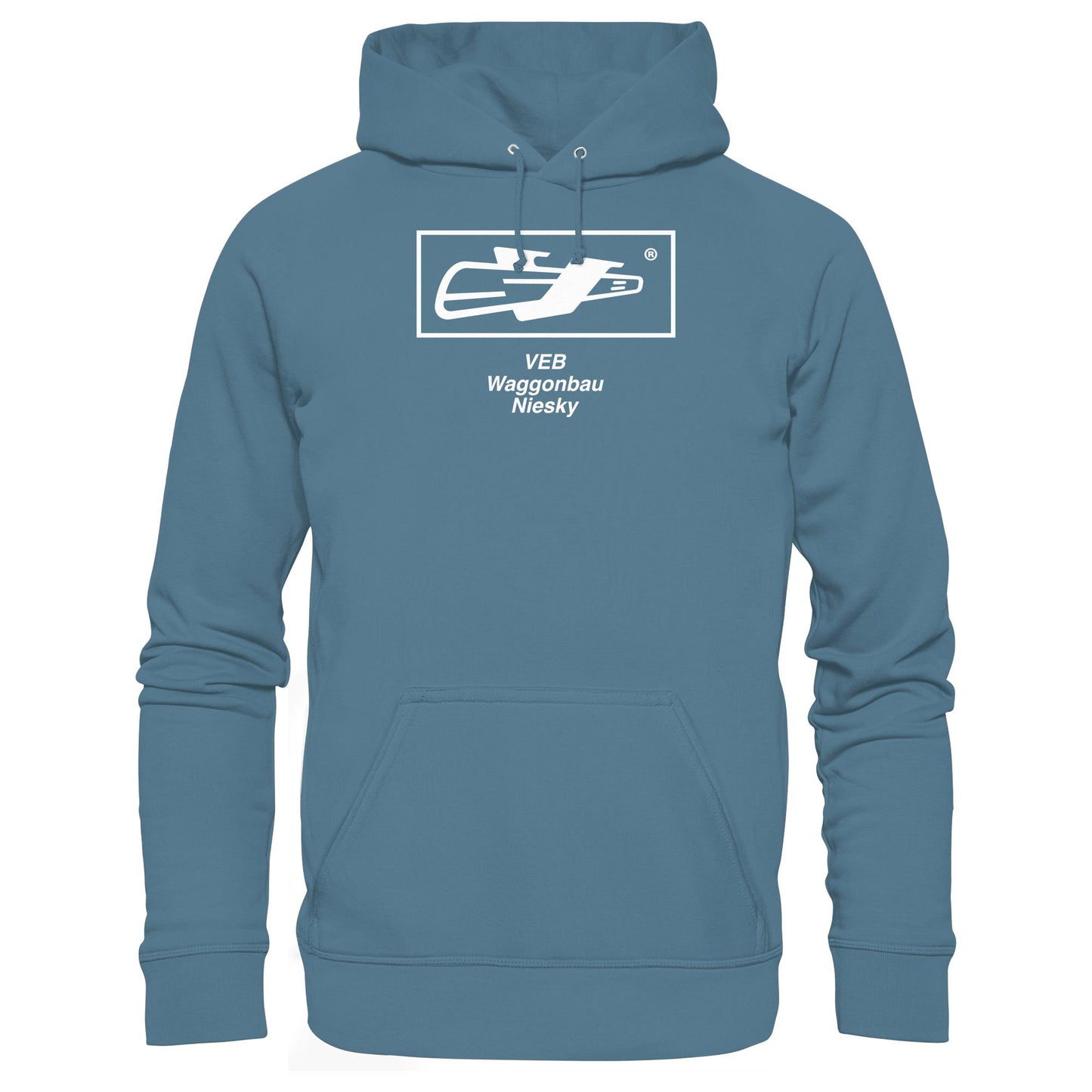 DDR Ostalgie Kapuze / Hoodie Unisex • VEB WAGGONBAU NIESKY