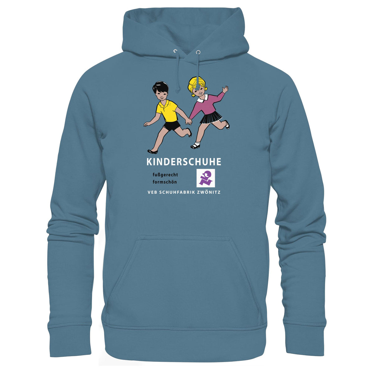 DDR Ostalgie Kapuze / Hoodie Unisex • KINDERSCHUHE VEB SCHUHFABRIK ZWÖNITZ