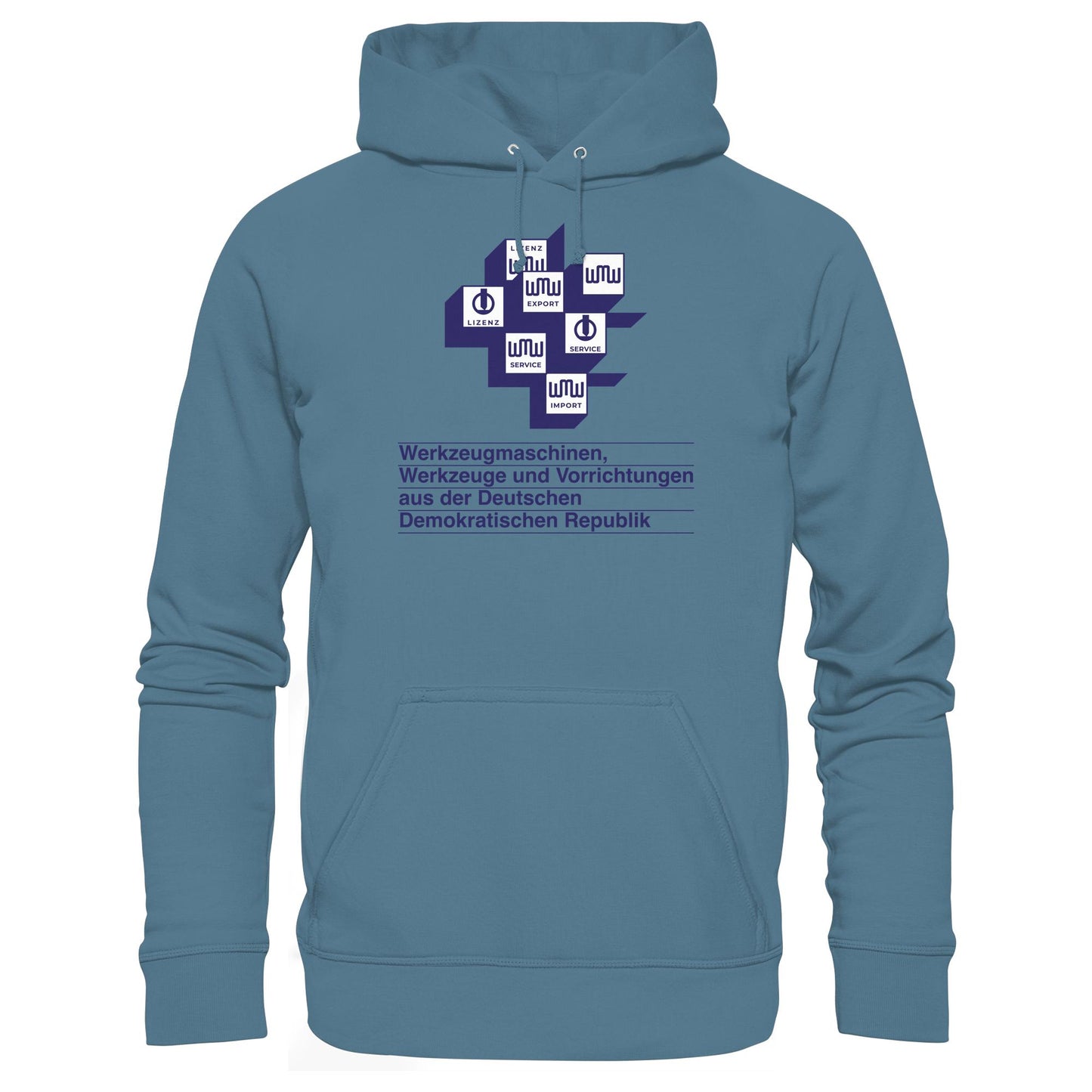 DDR Ostalgie Kapuze / Hoodie Unisex • WMW WERKZEUGMASCHINEN DER DDR