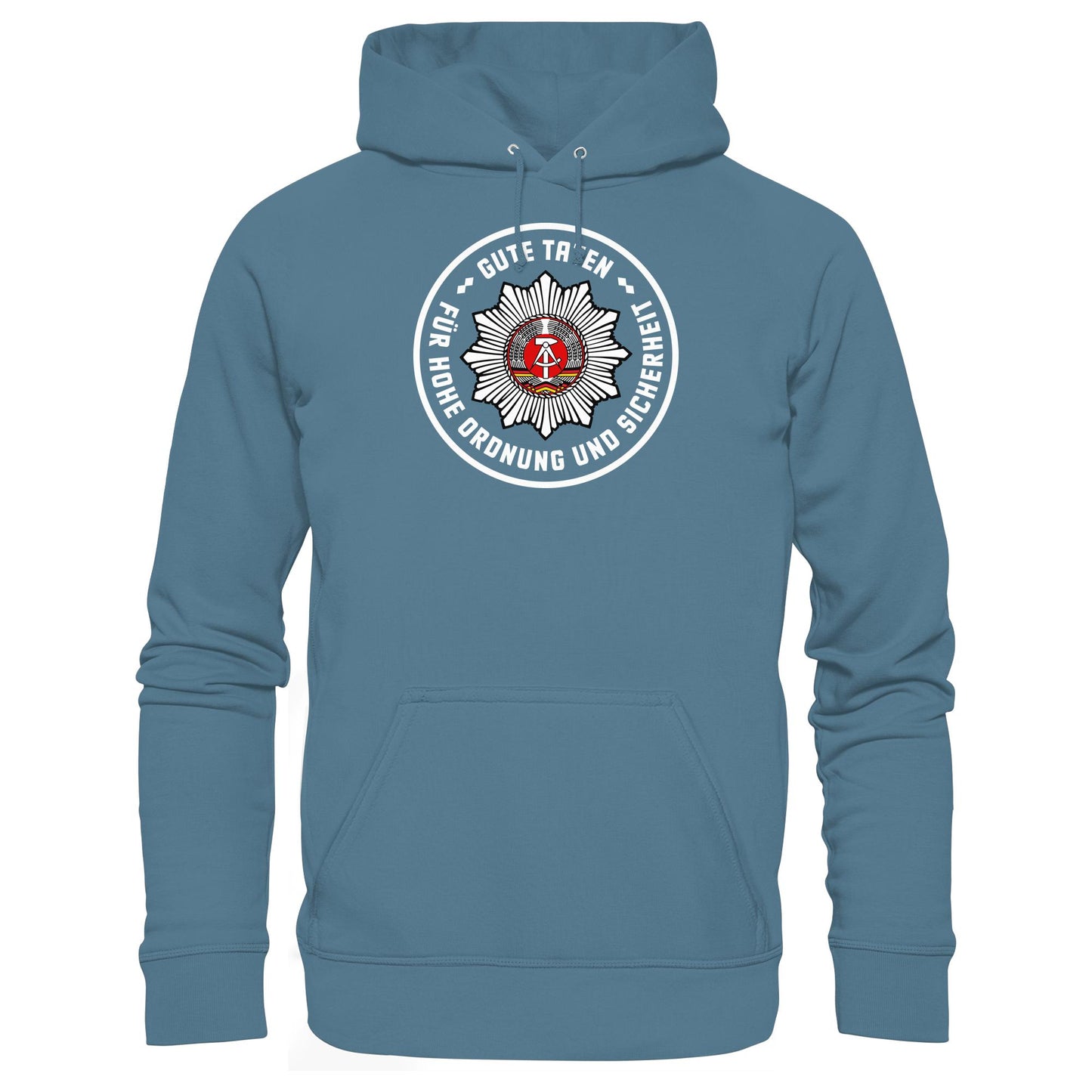 DDR Ostalgie Kapuze / Hoodie Unisex • ABZEICHEN VOLKSPOLIZEI FÜR JUNGE PIONIERE